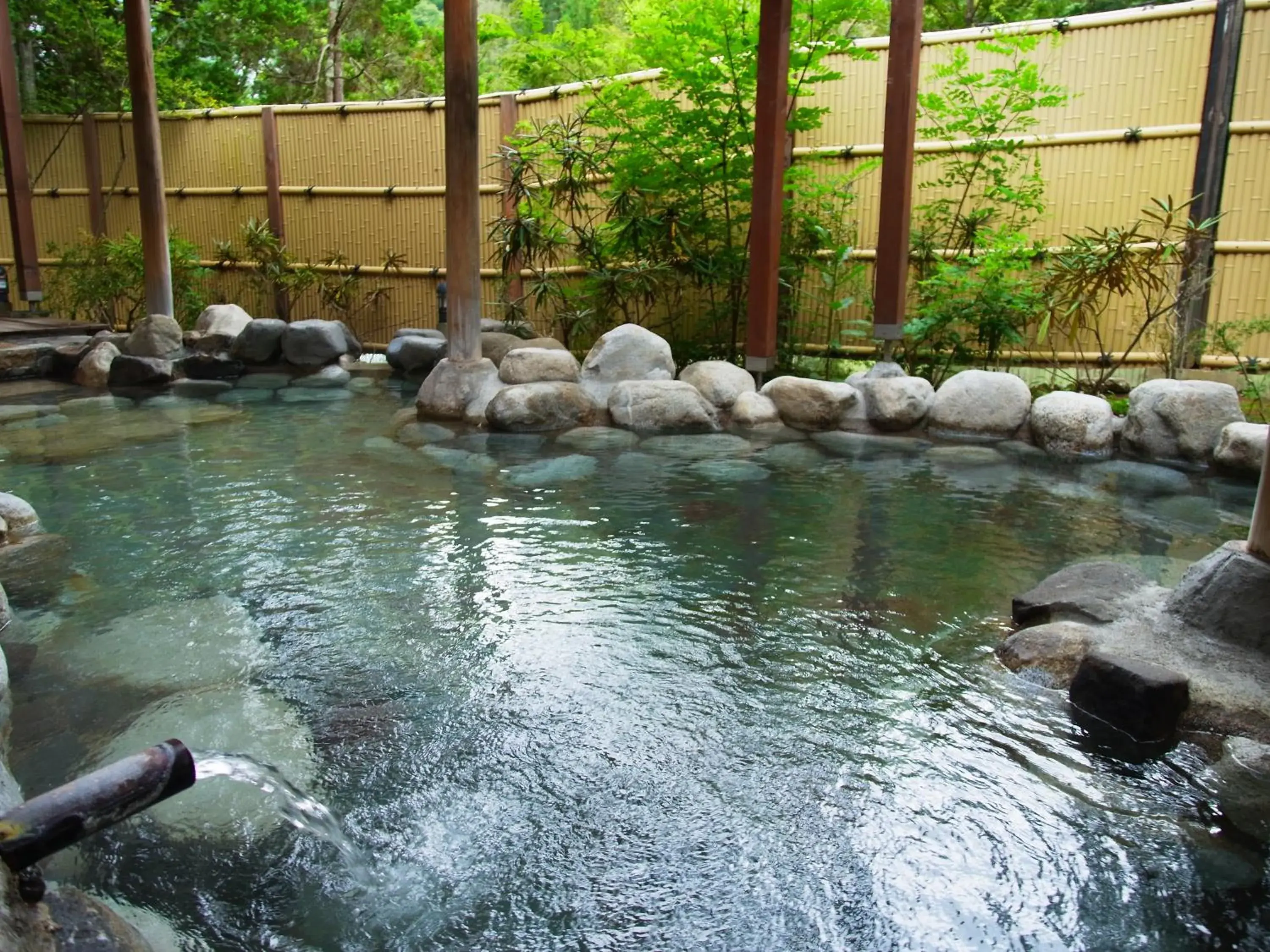 Open Air Bath, Natural Landscape in Resort Hotel Tateshina