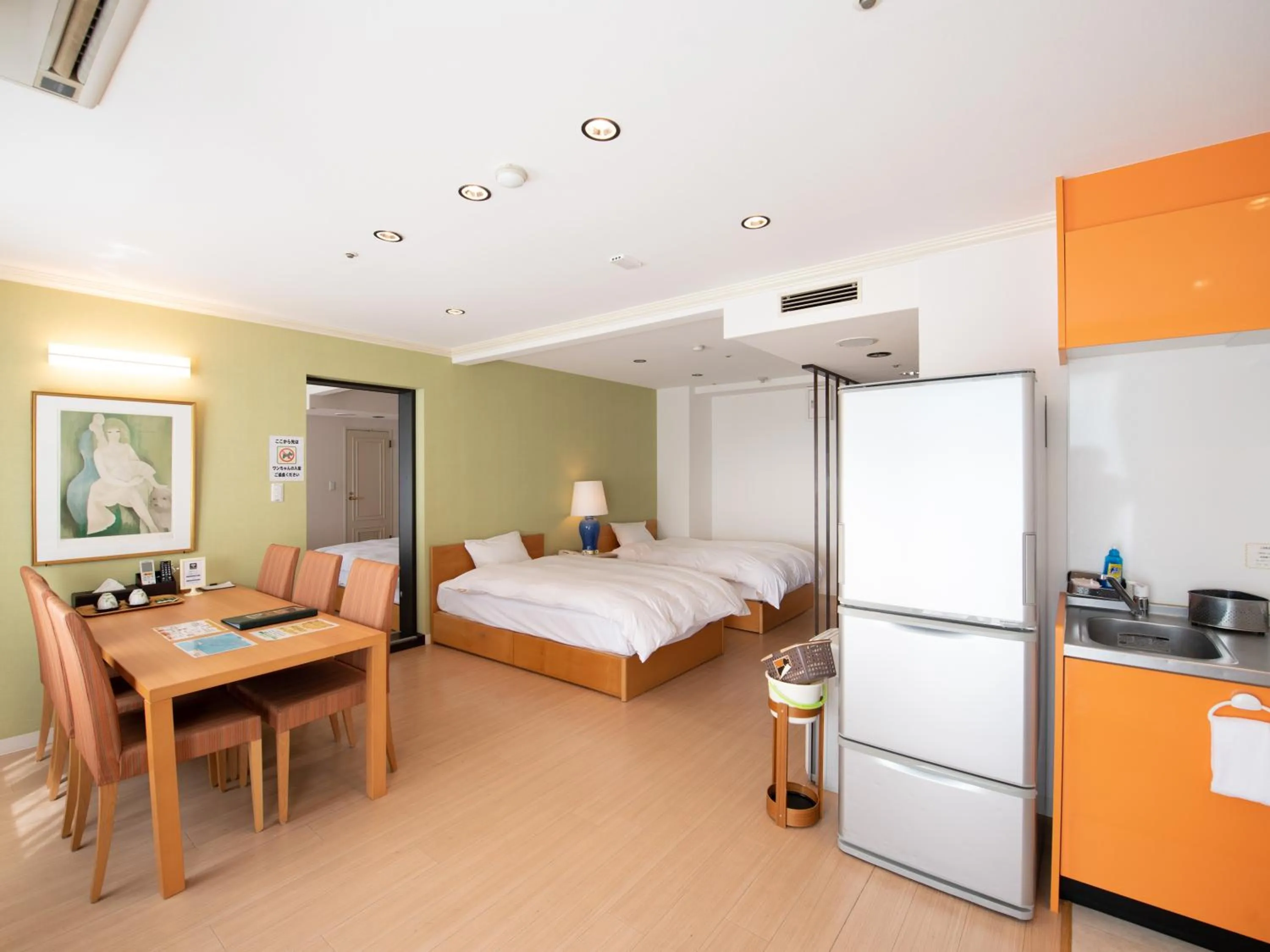 Bed in Resort Hotel Tateshina