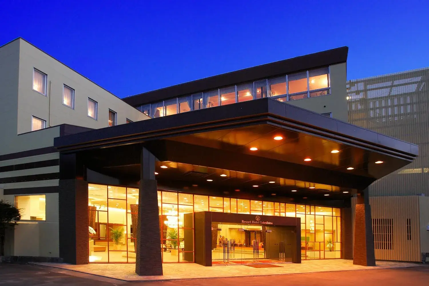 Facade/entrance, Property Building in Resort Hotel Tateshina