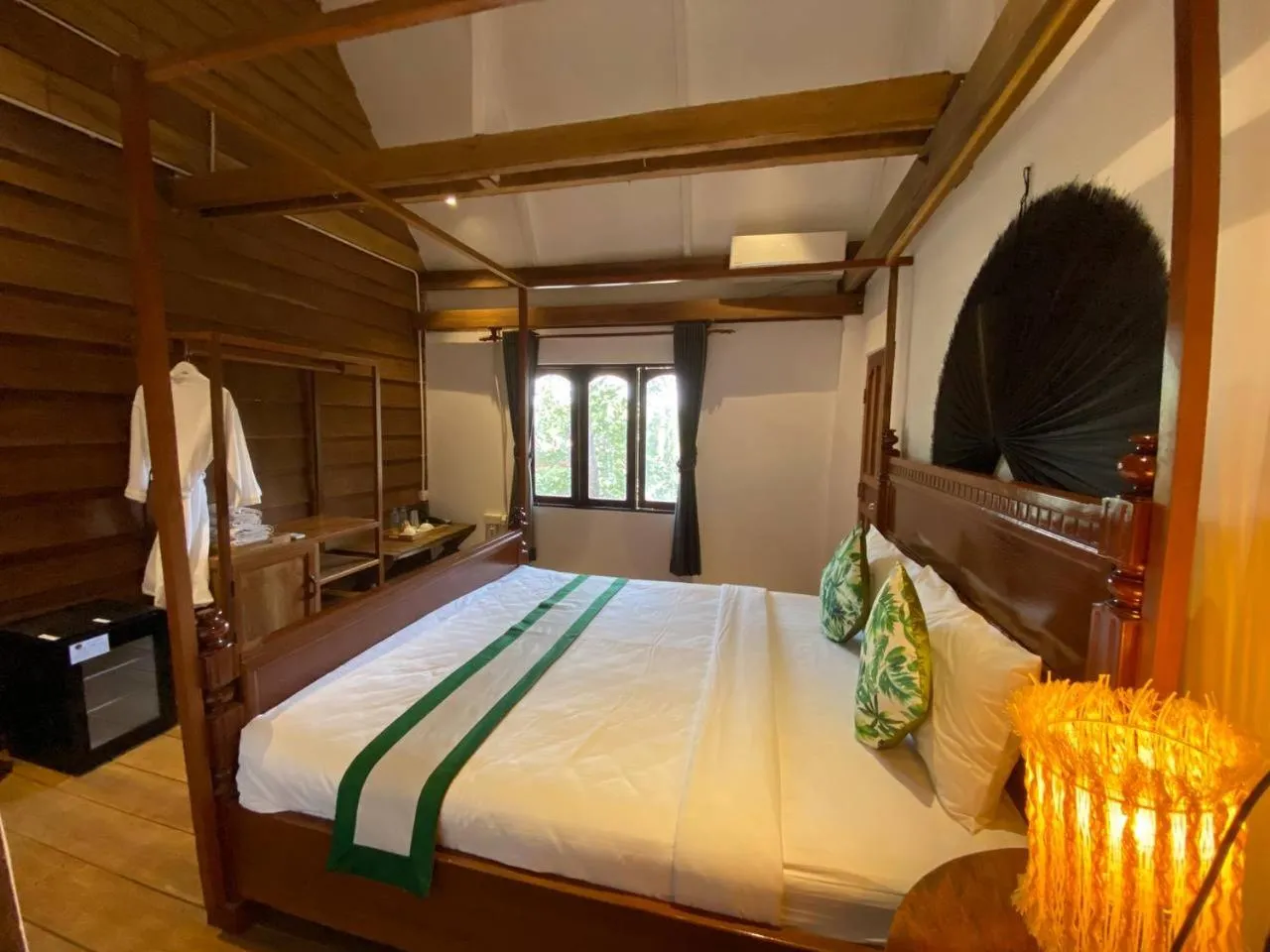 Bed in Ganesha Kampot Resort