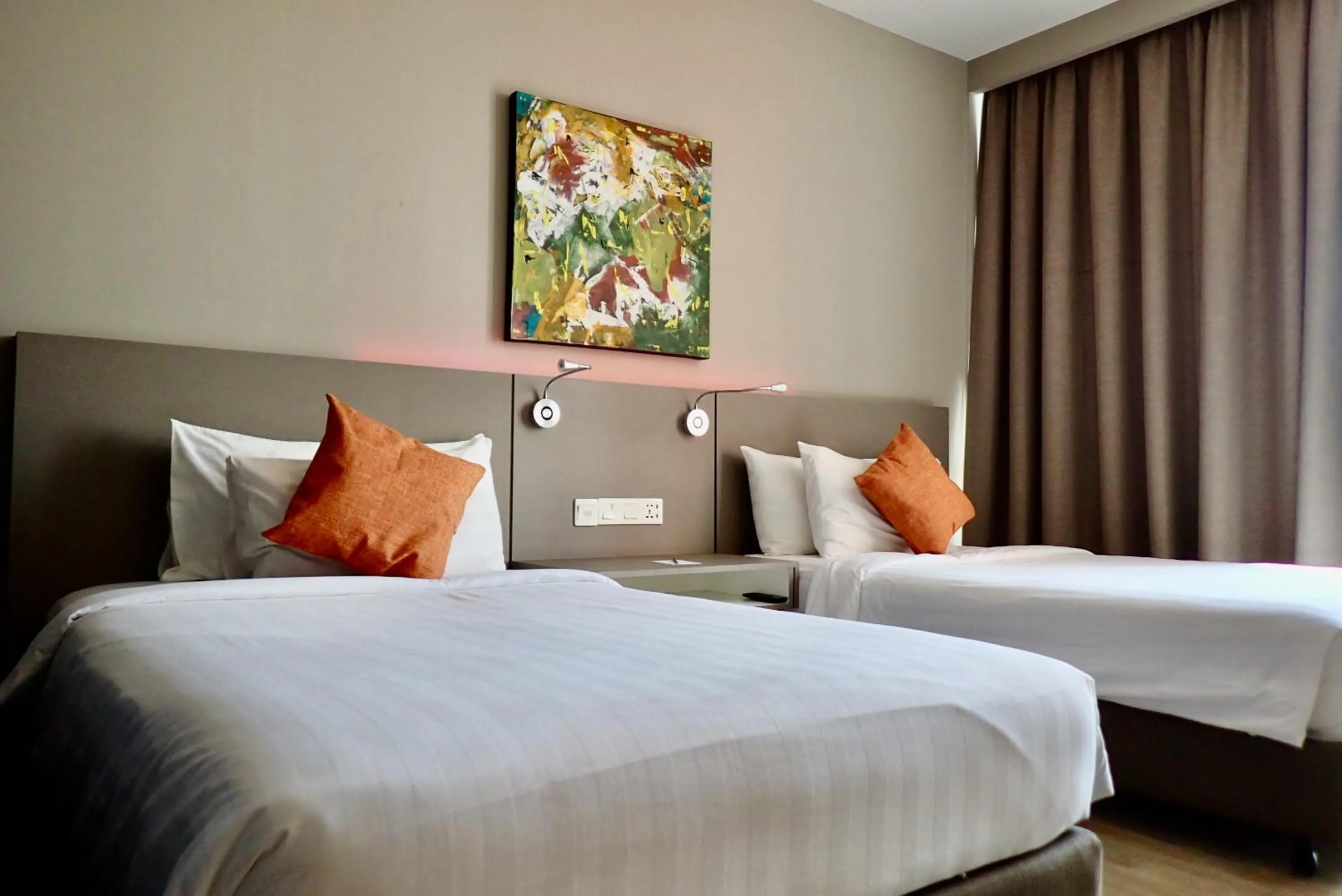 Bed in Qliq Damansara Hotel