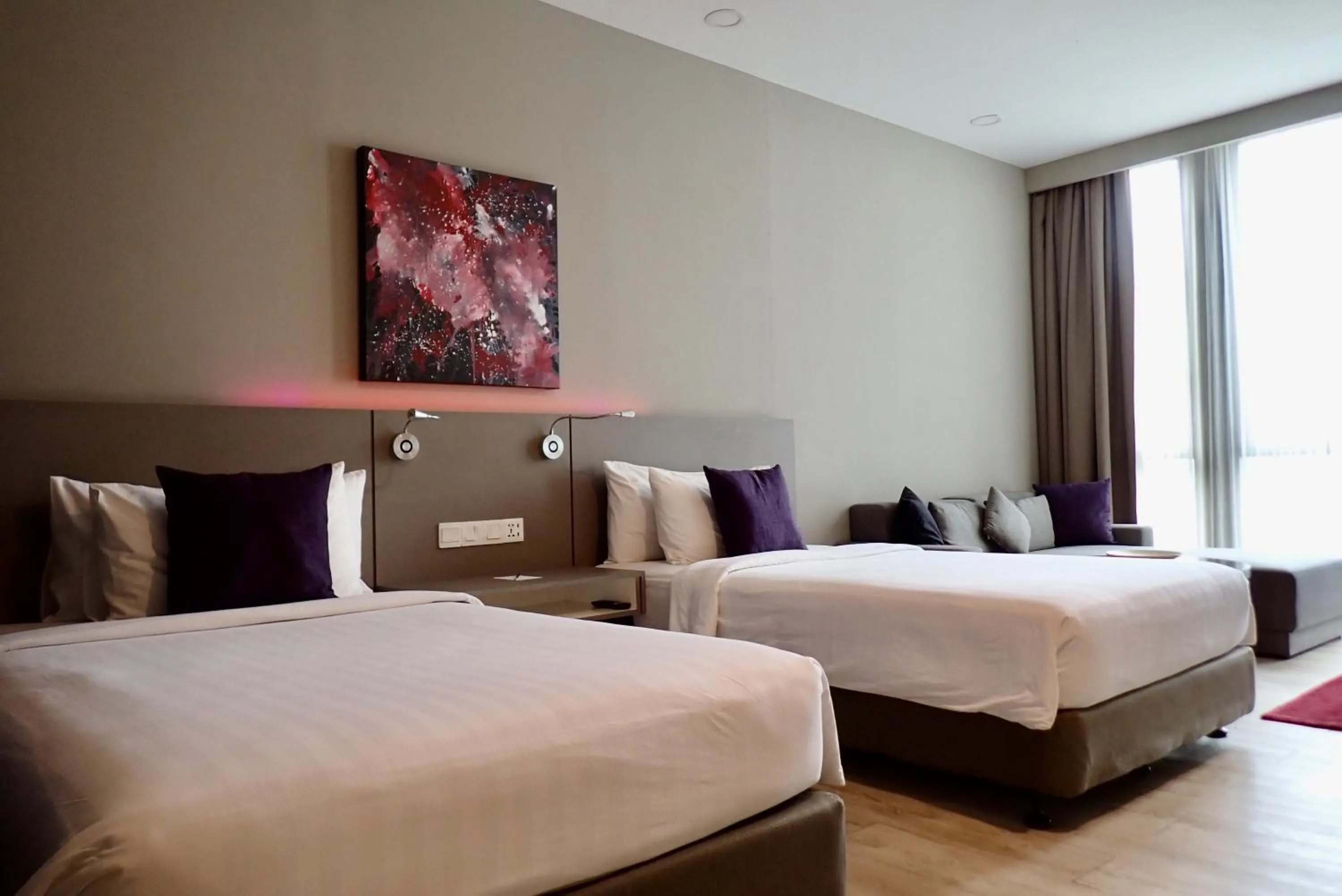 Bed in Qliq Damansara Hotel