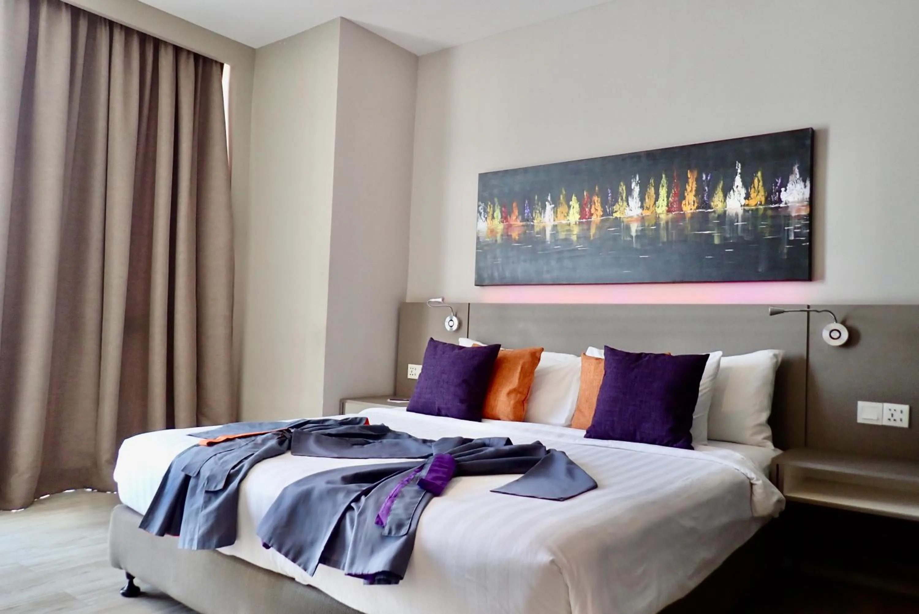 Bed in Qliq Damansara Hotel