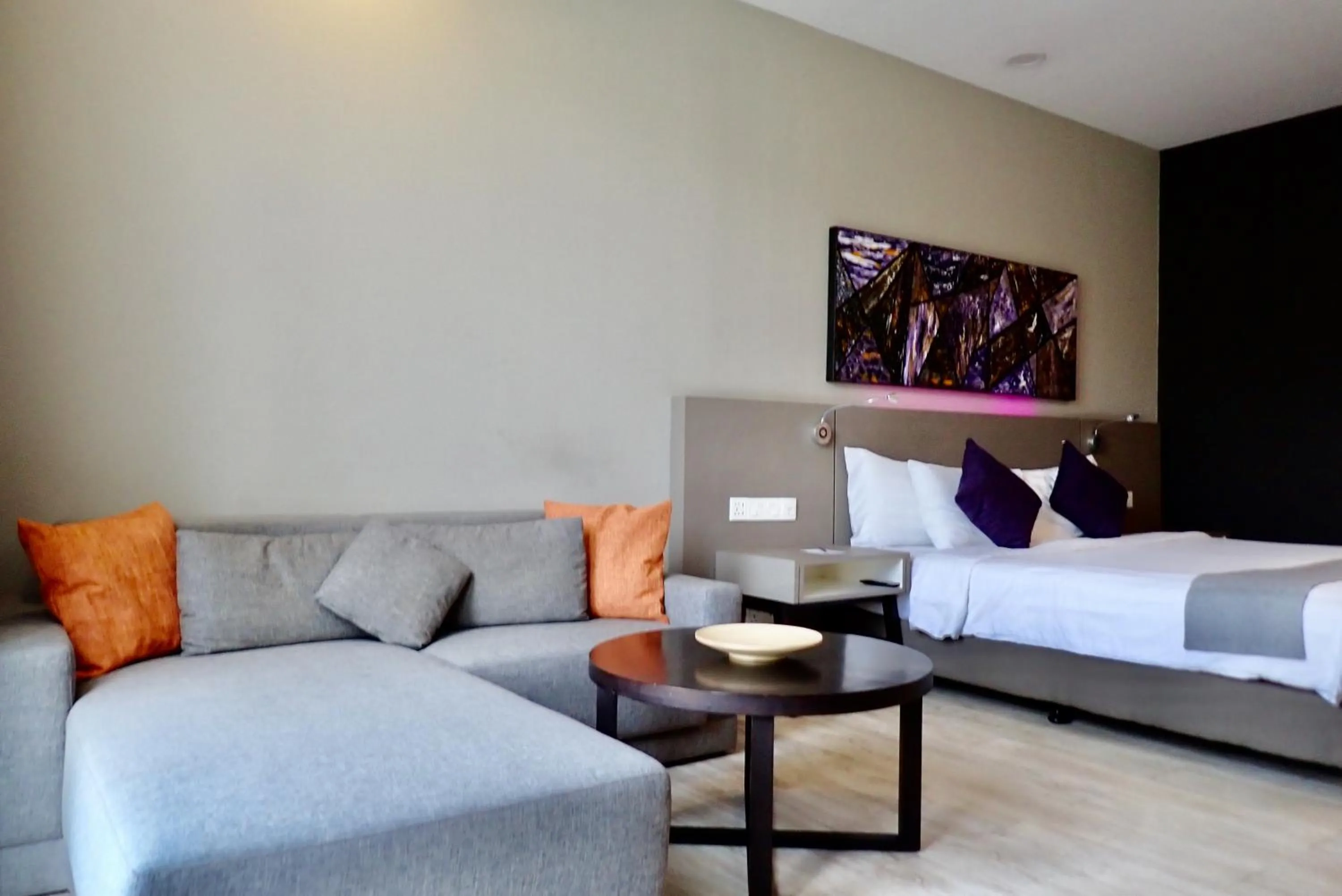 Bed in Qliq Damansara Hotel