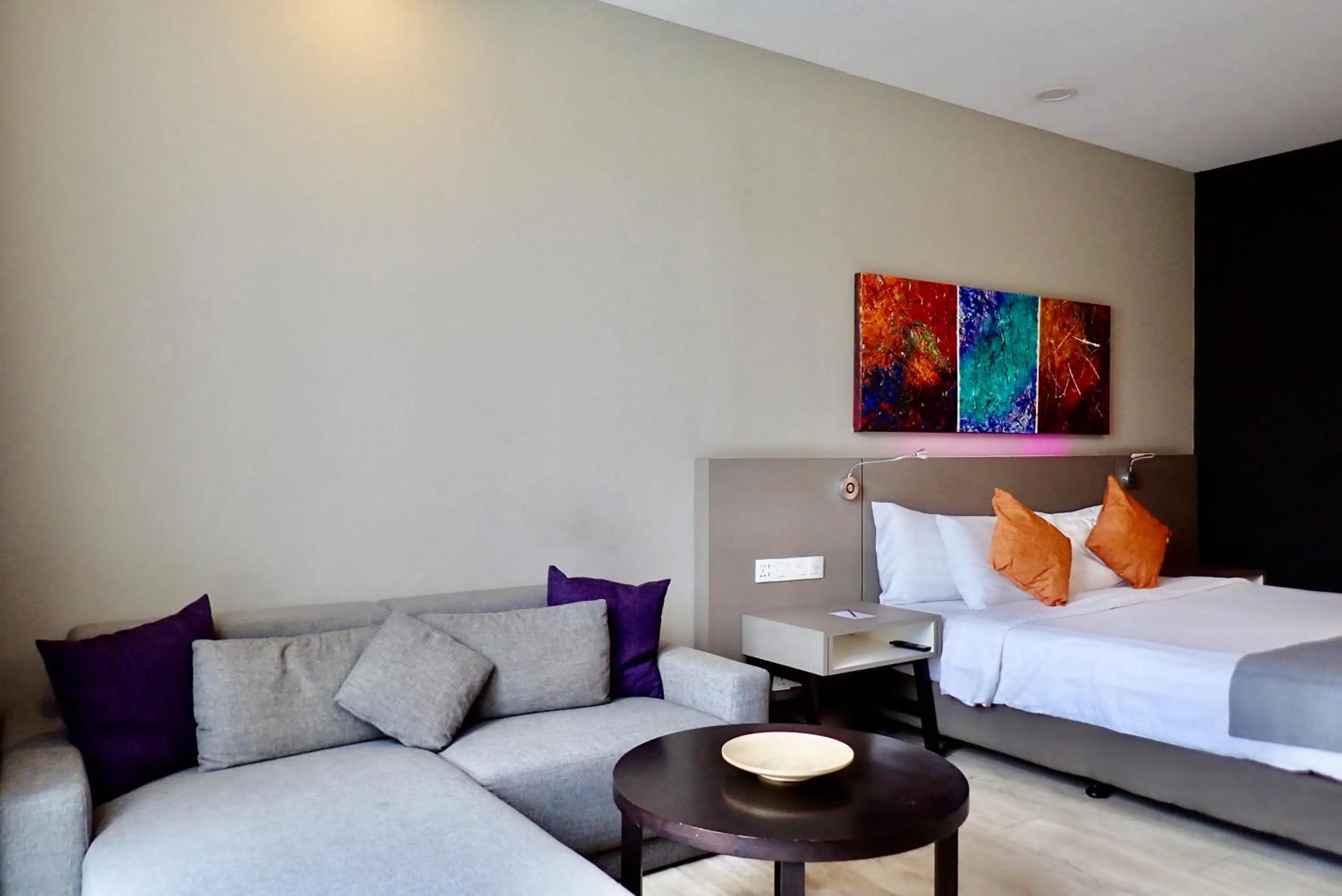 Bed in Qliq Damansara Hotel