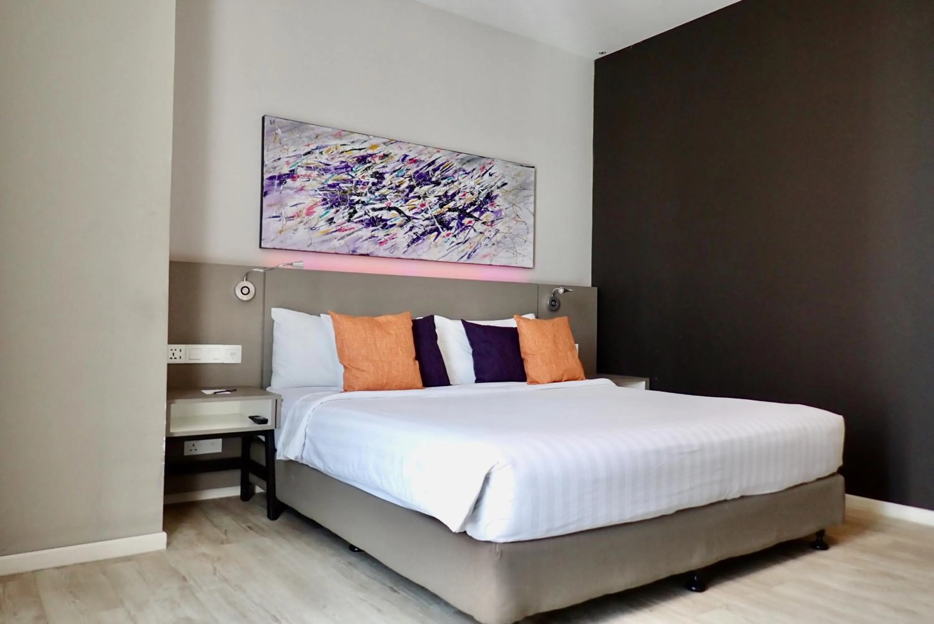 Bed in Qliq Damansara Hotel