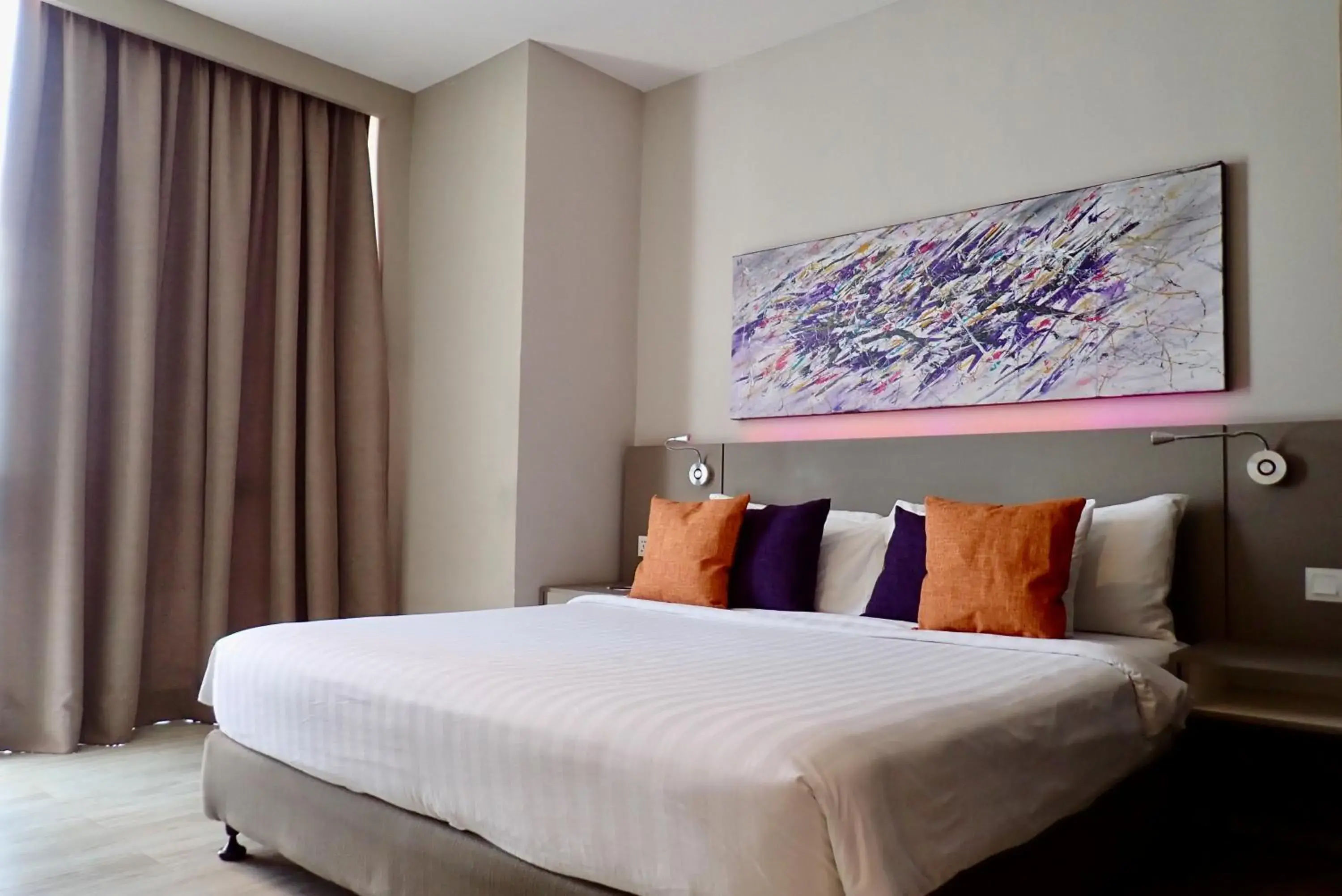 Bed in Qliq Damansara Hotel Bed in Qliq Damansara Hotel