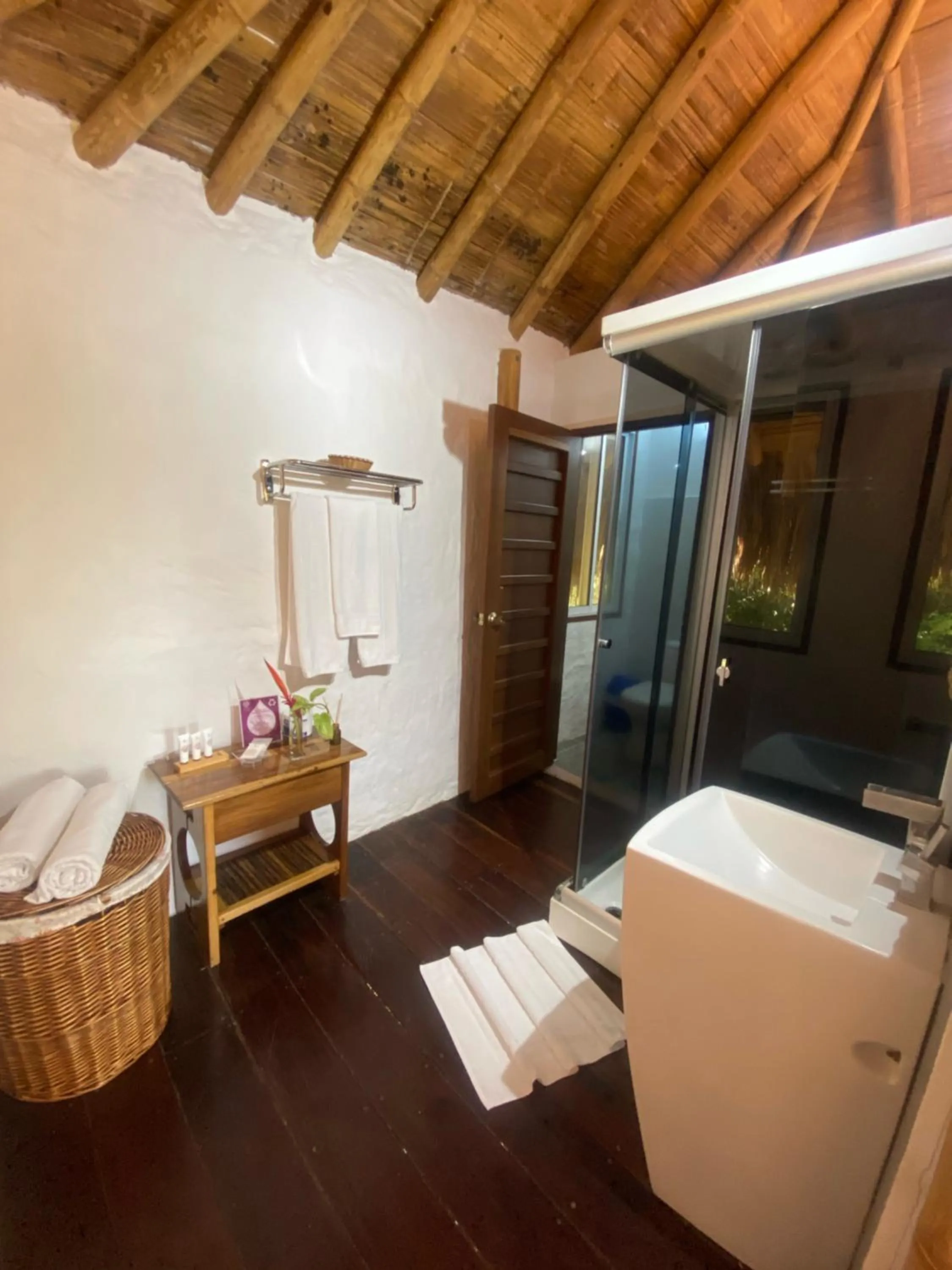 Bathroom, Bed in Villa Maria Tayrona, Jungle and Sea Experience