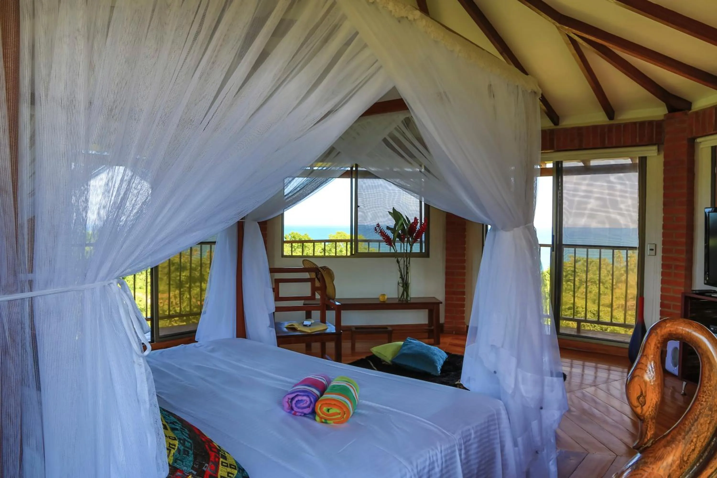 Bed in Villa Maria Tayrona, Jungle and Sea Experience