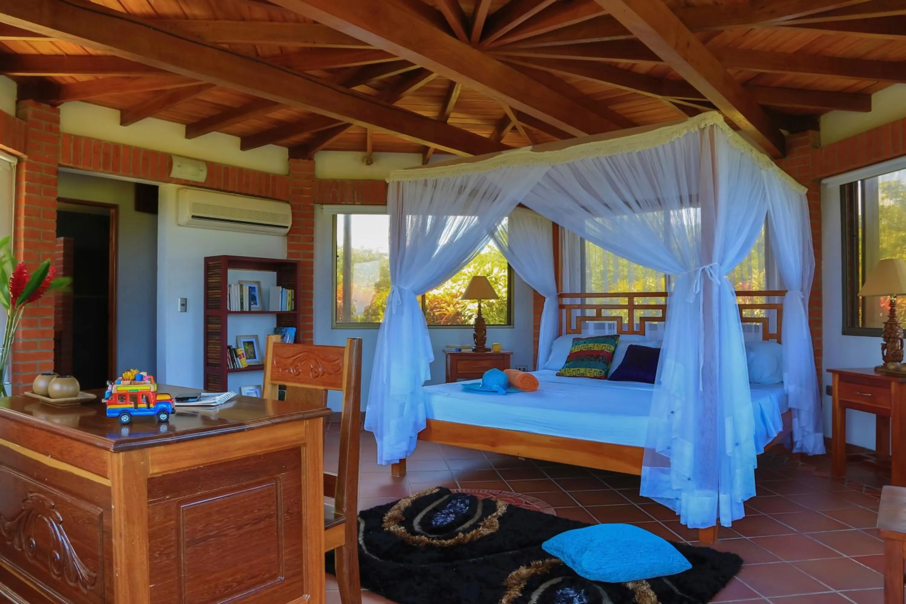 Bed in Villa Maria Tayrona, Jungle and Sea Experience