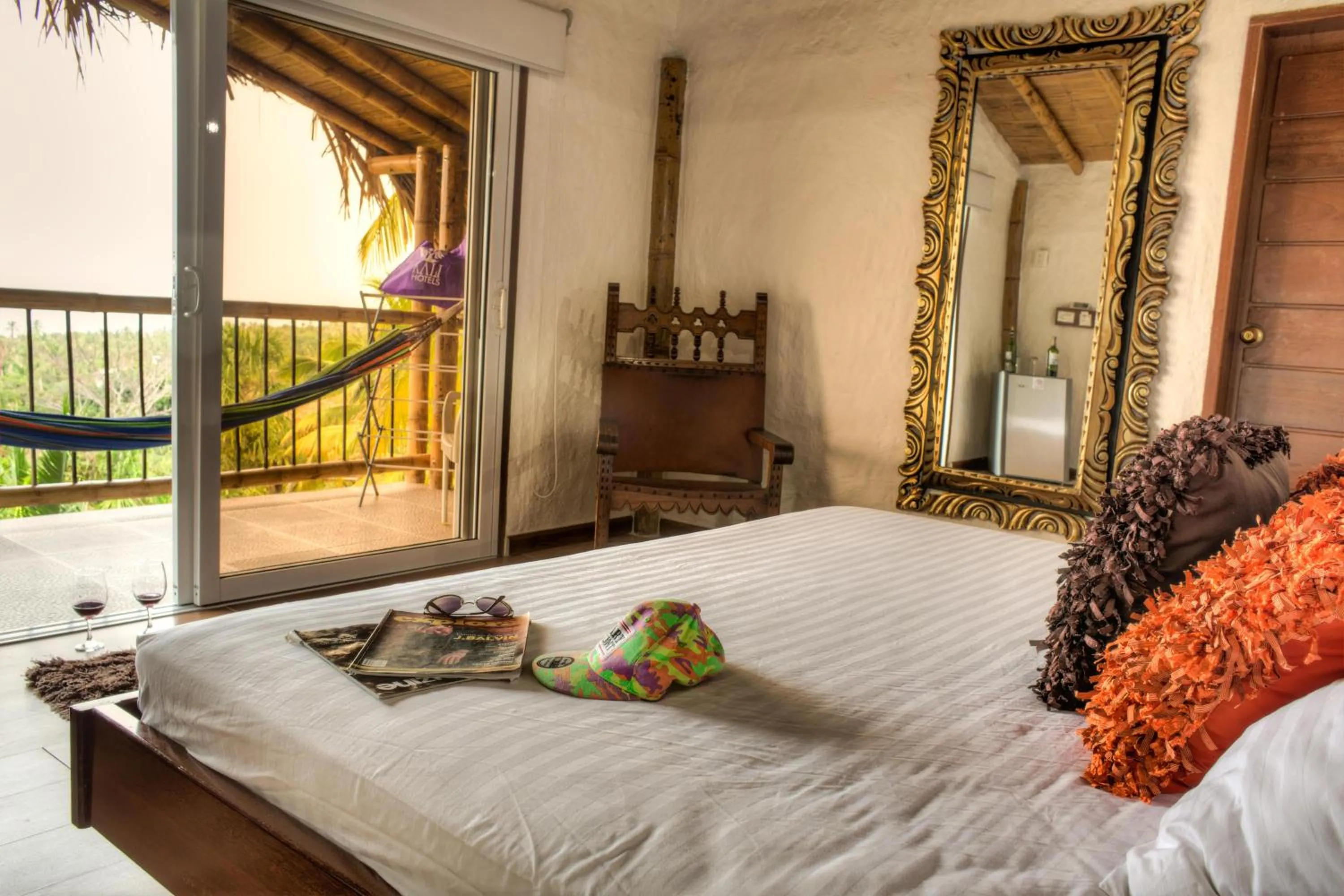 Bed in Villa Maria Tayrona, Jungle and Sea Experience