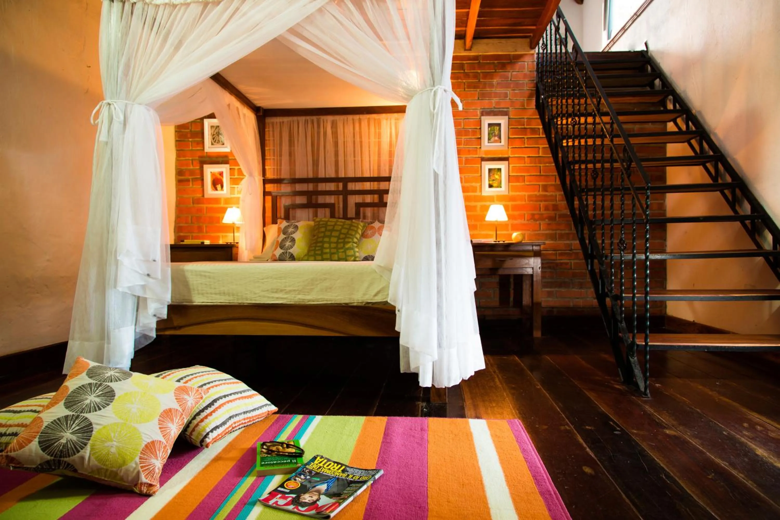 Bed in Villa Maria Tayrona, Jungle and Sea Experience