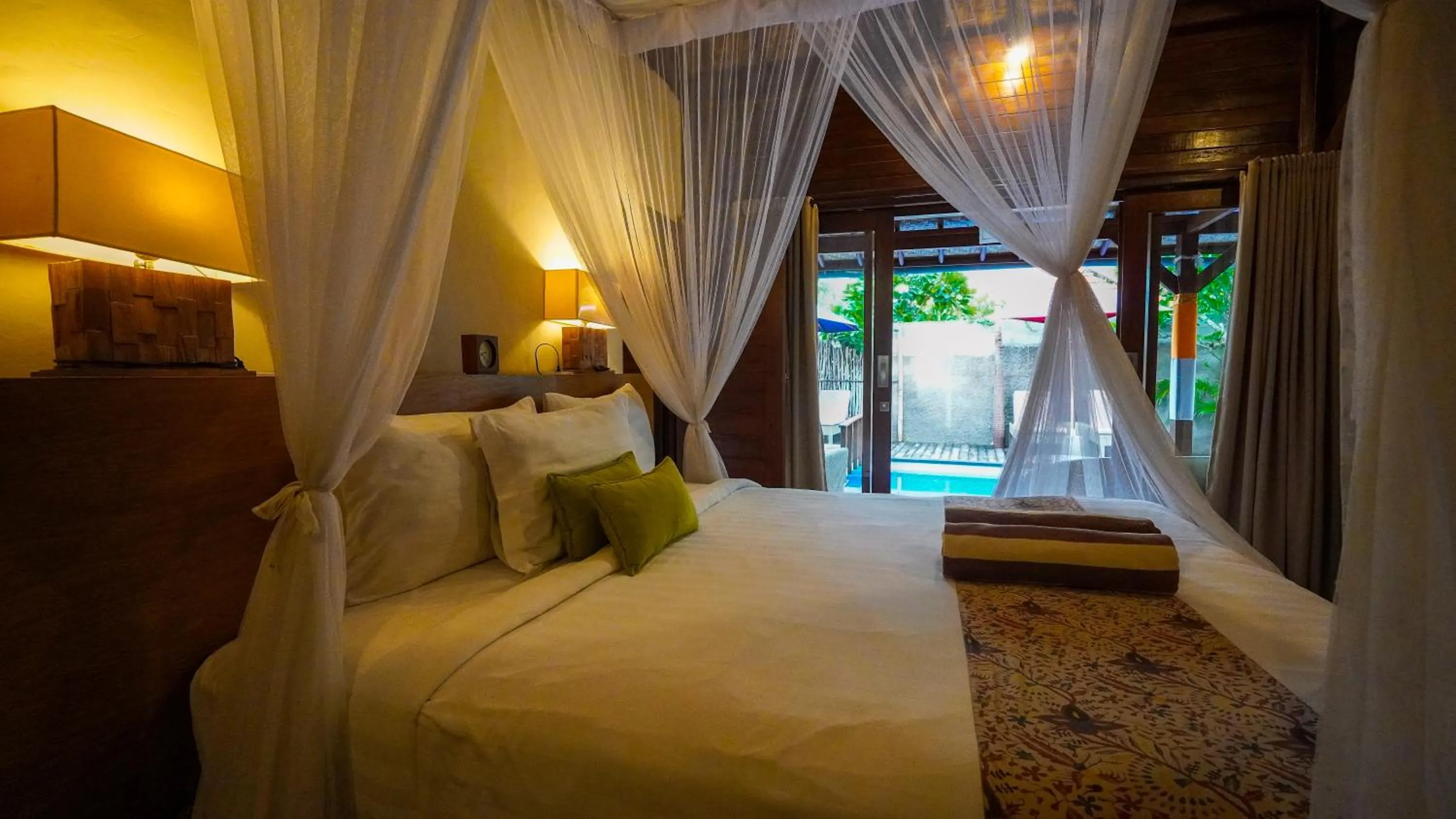 Bed in Darsan Lembongan Boutique Cottage