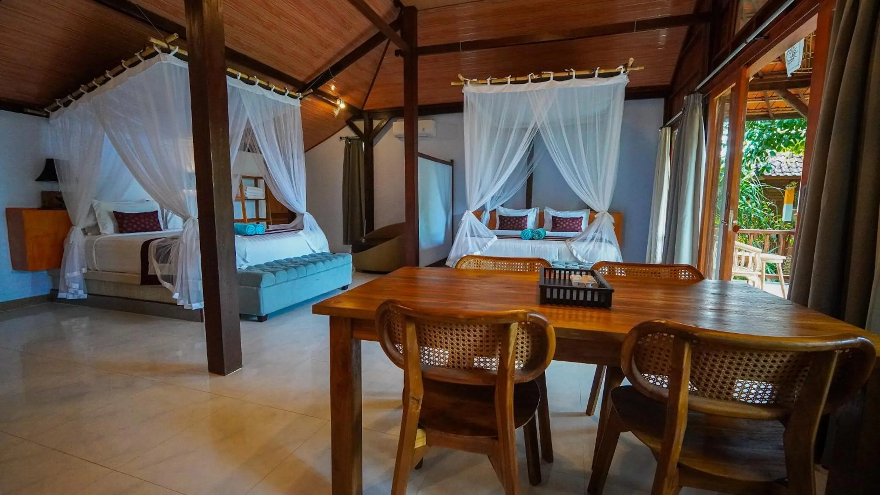 Bed in Darsan Lembongan Boutique Cottage