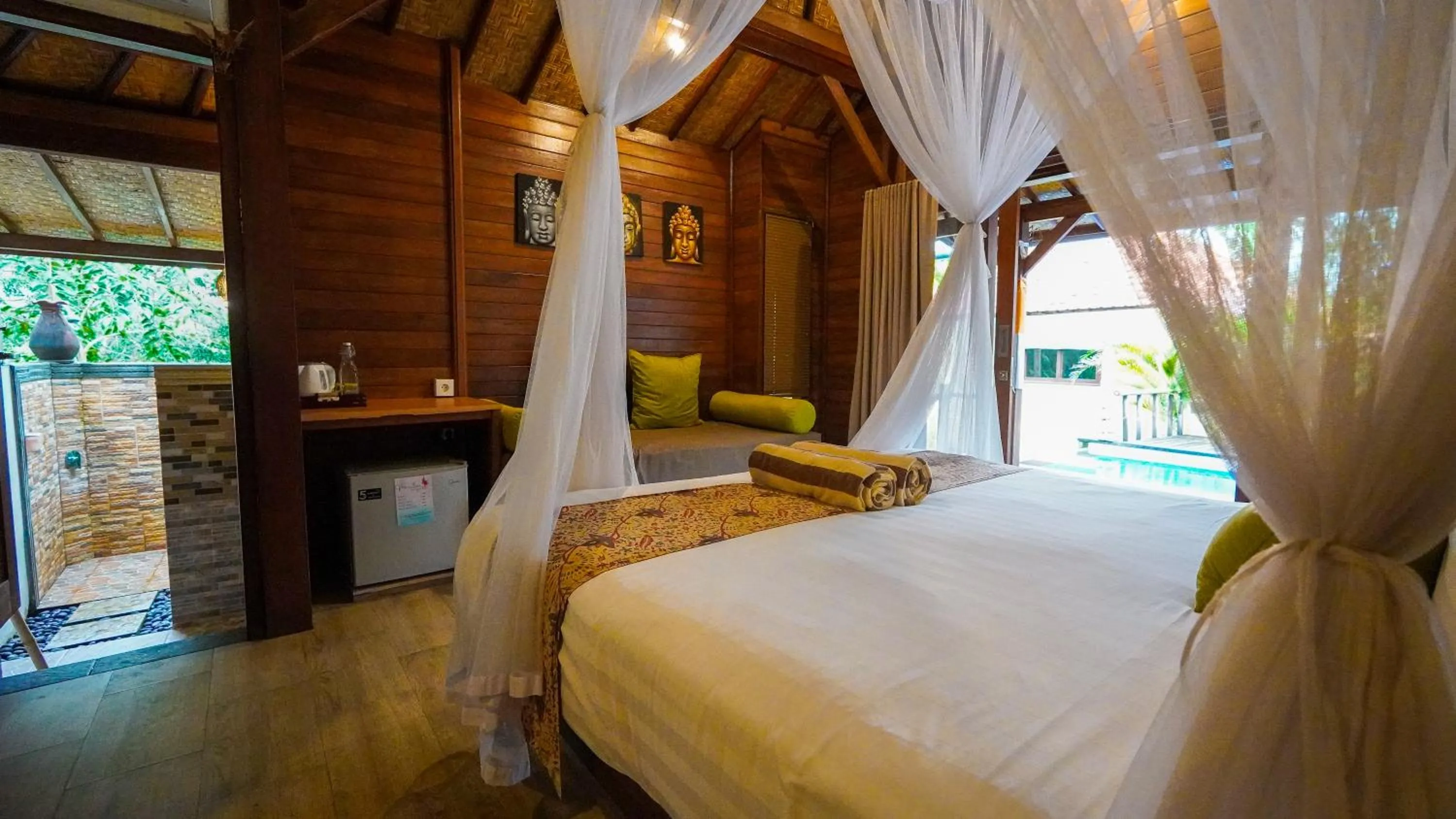 Bed in Darsan Lembongan Boutique Cottage