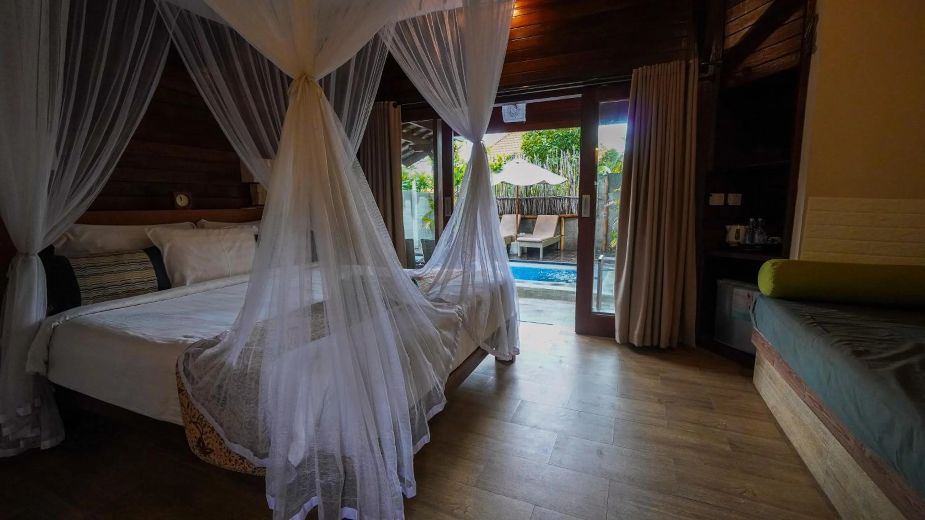 Bed in Darsan Lembongan Boutique Cottage