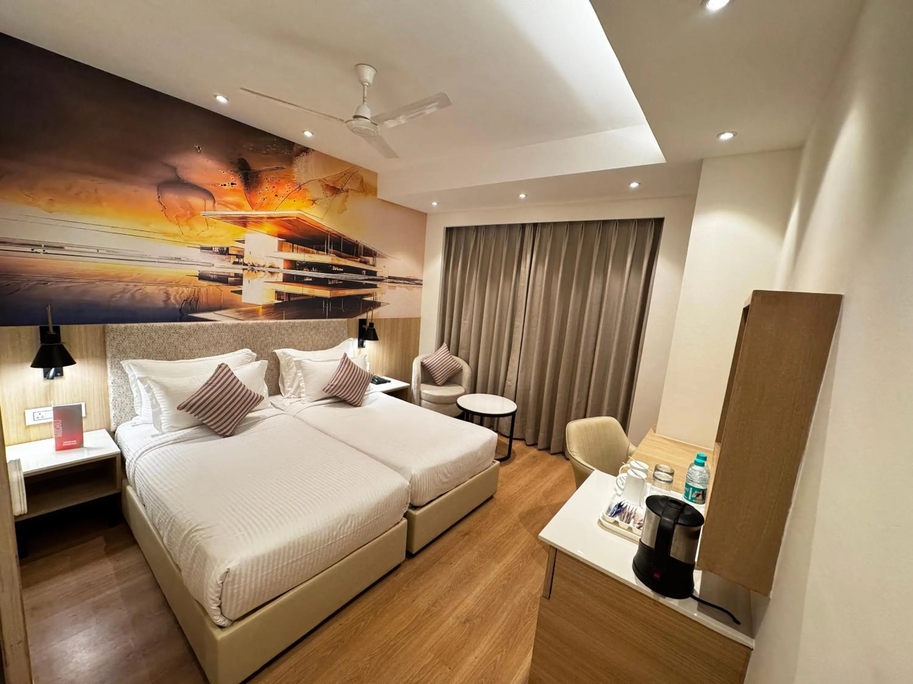 Bedroom, Bed in Tulip Inn Zirakpur