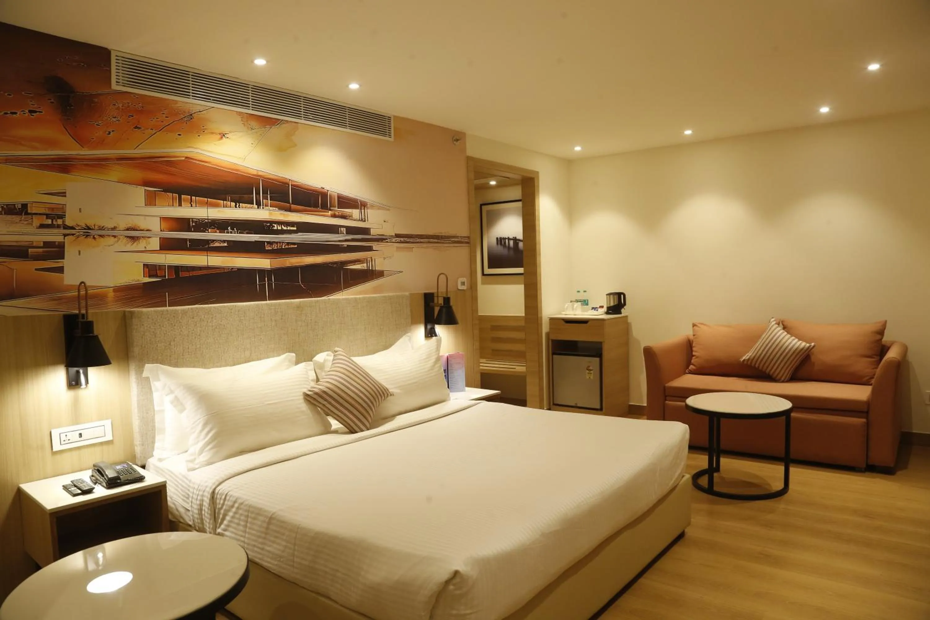 Bedroom, Bed in Tulip Inn Zirakpur