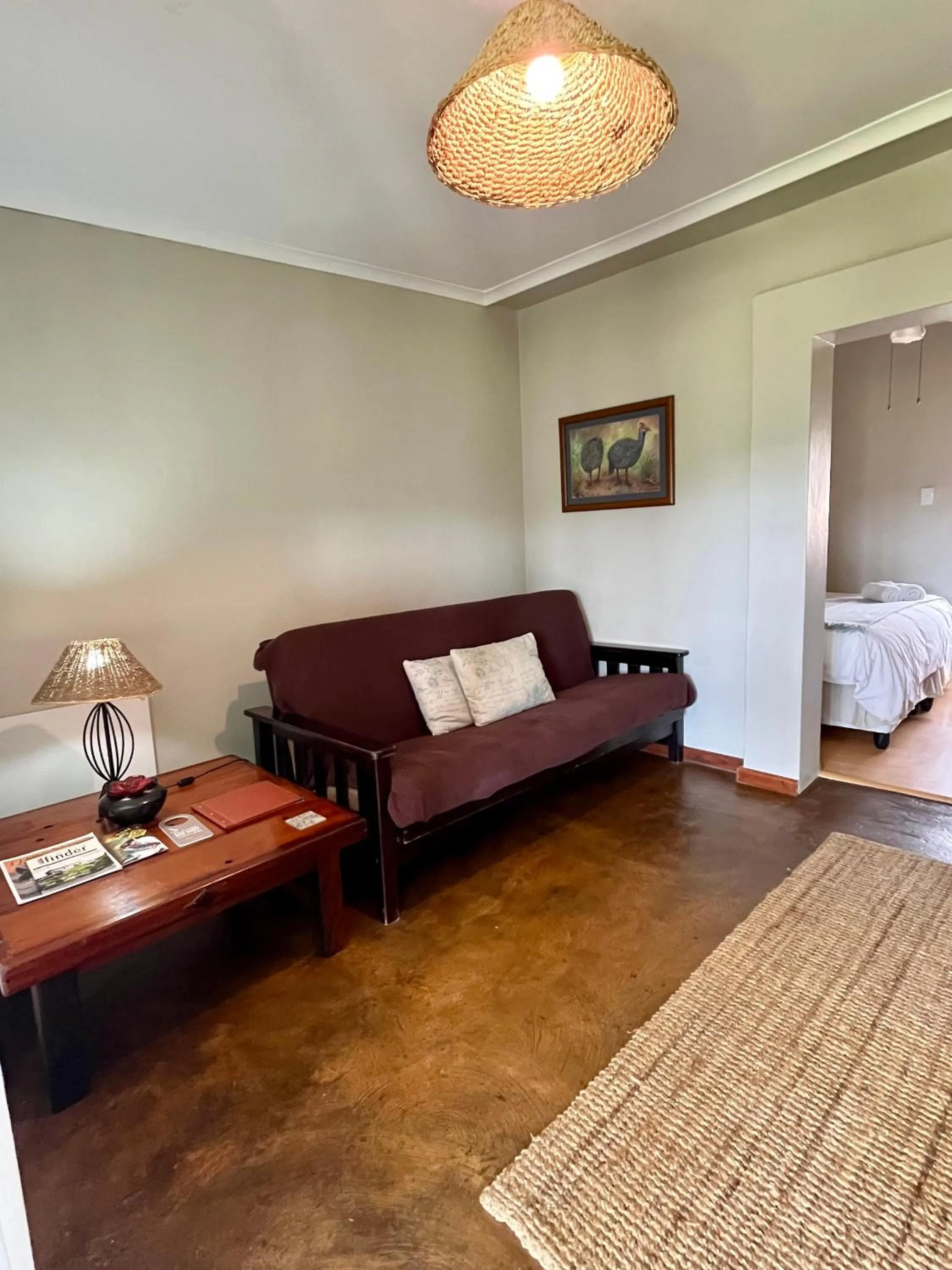 Bed in Outeniquabosch Lodge