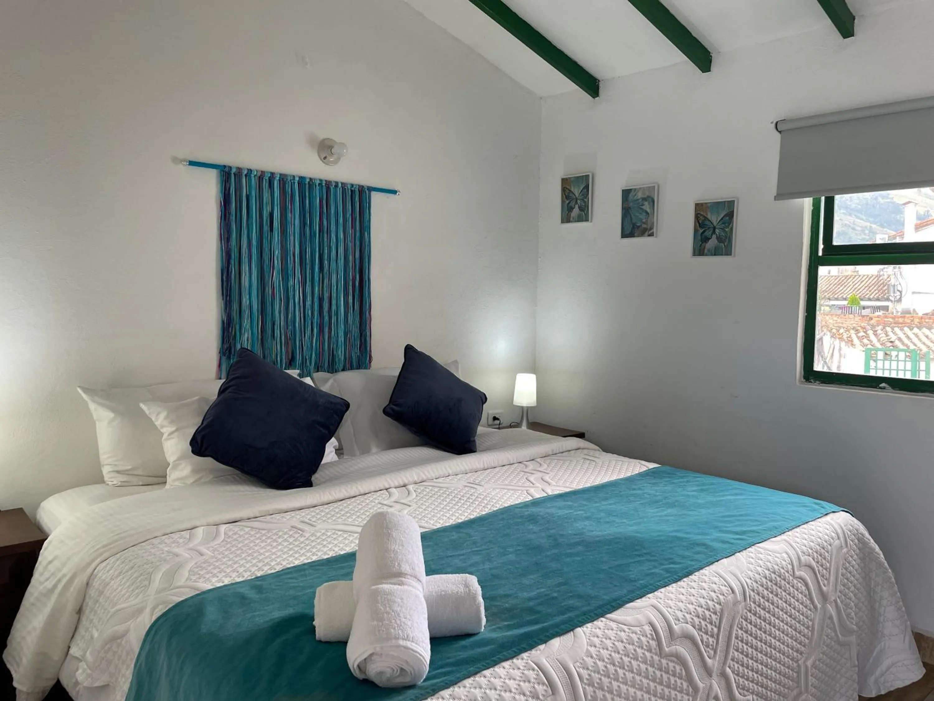 Bedroom, Bed in Celeste Villa de Leyva