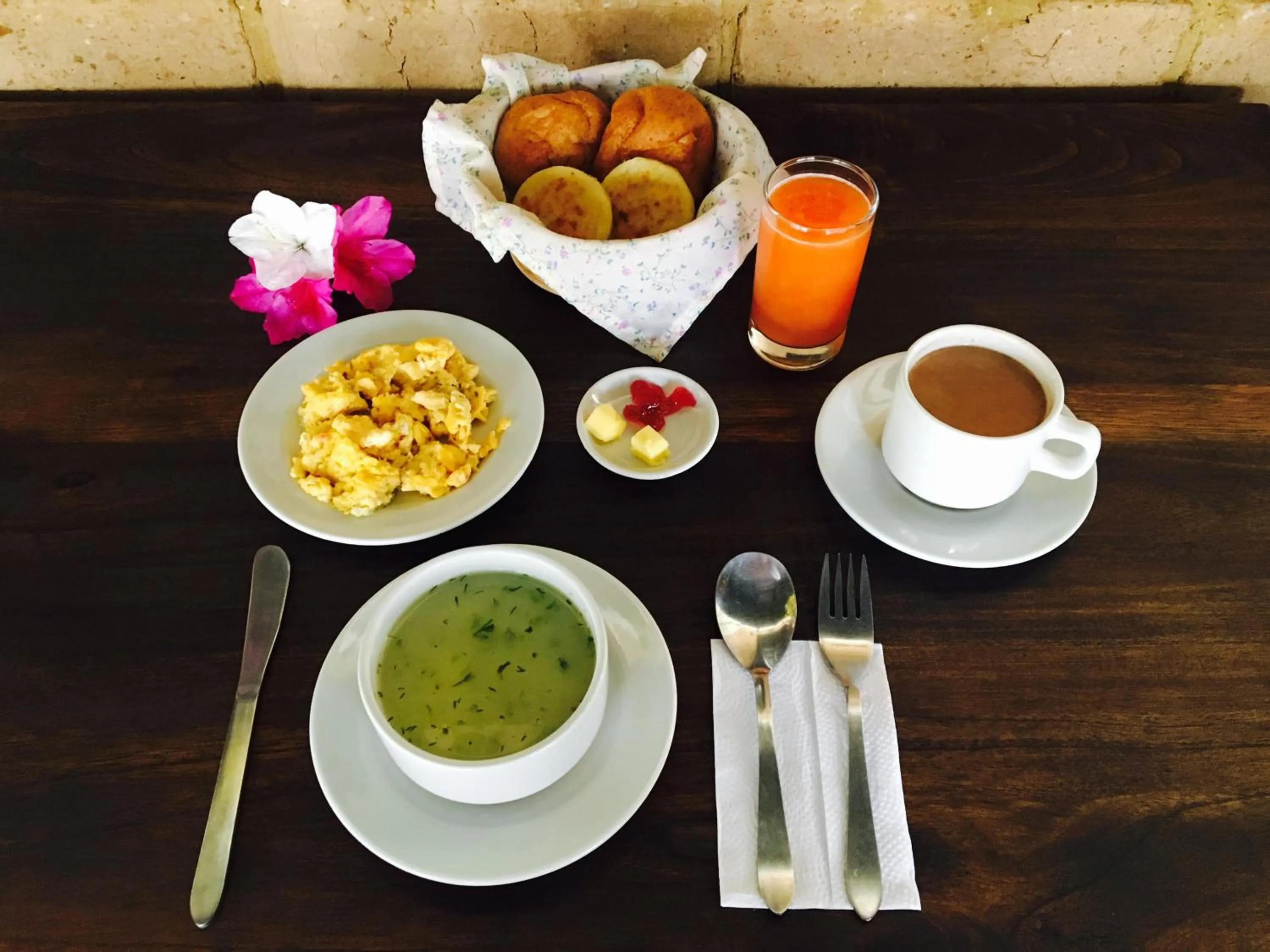 Breakfast in Celeste Villa de Leyva