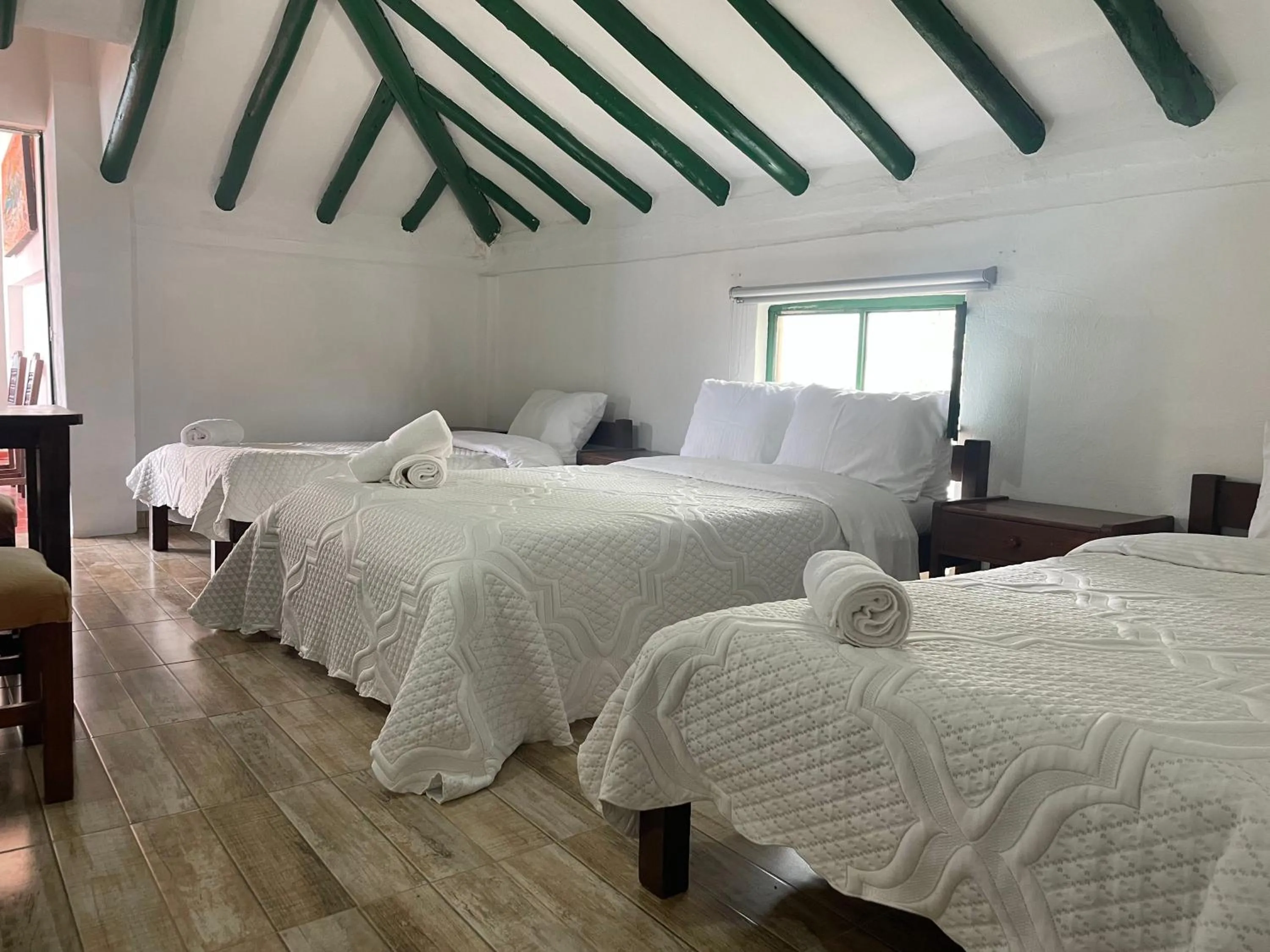 Bed in Celeste Villa de Leyva