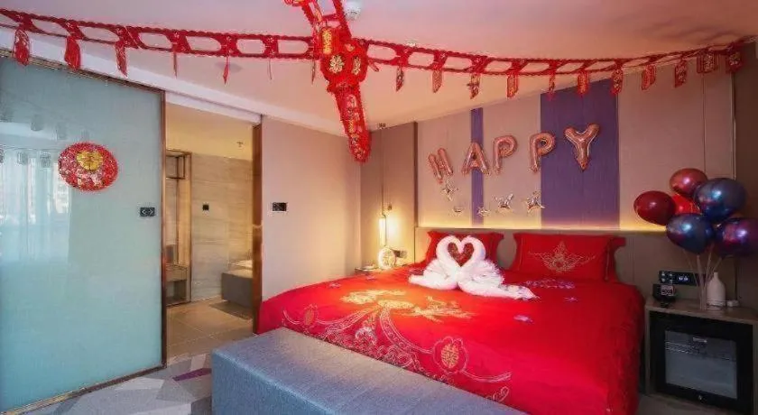 Bed in Lavande Hotel Changchun New District North Lake Longxiang Plaza