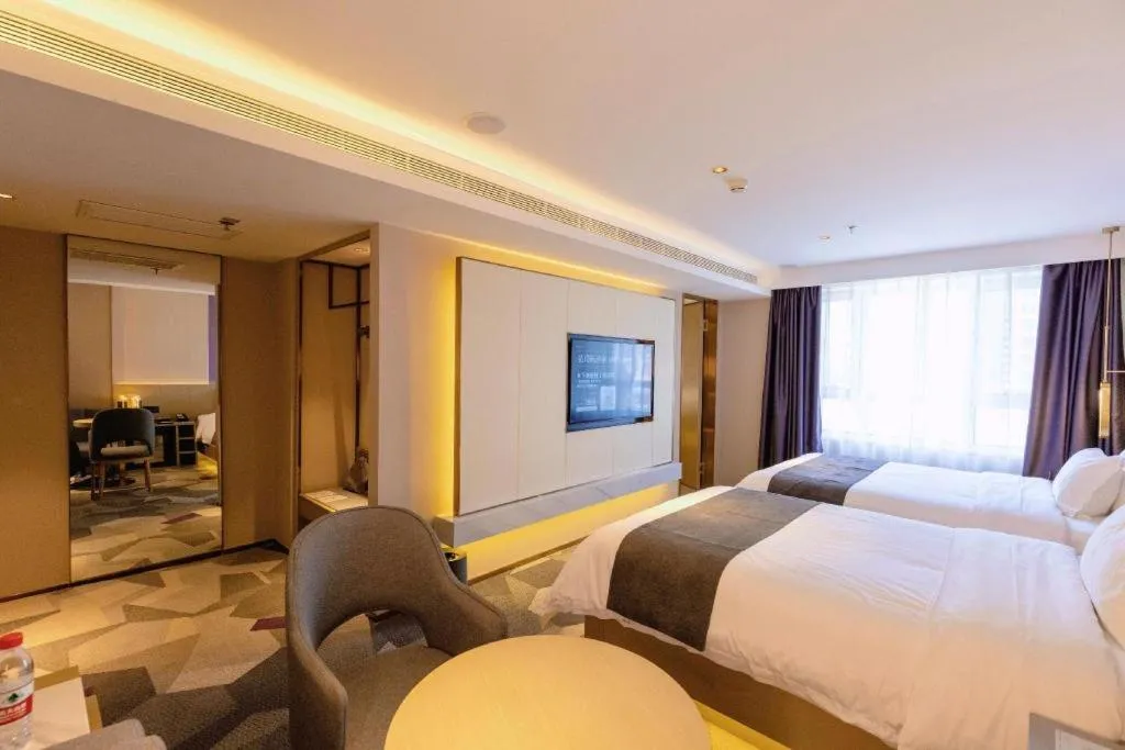 Bed in Lavande Hotel Changchun New District North Lake Longxiang Plaza