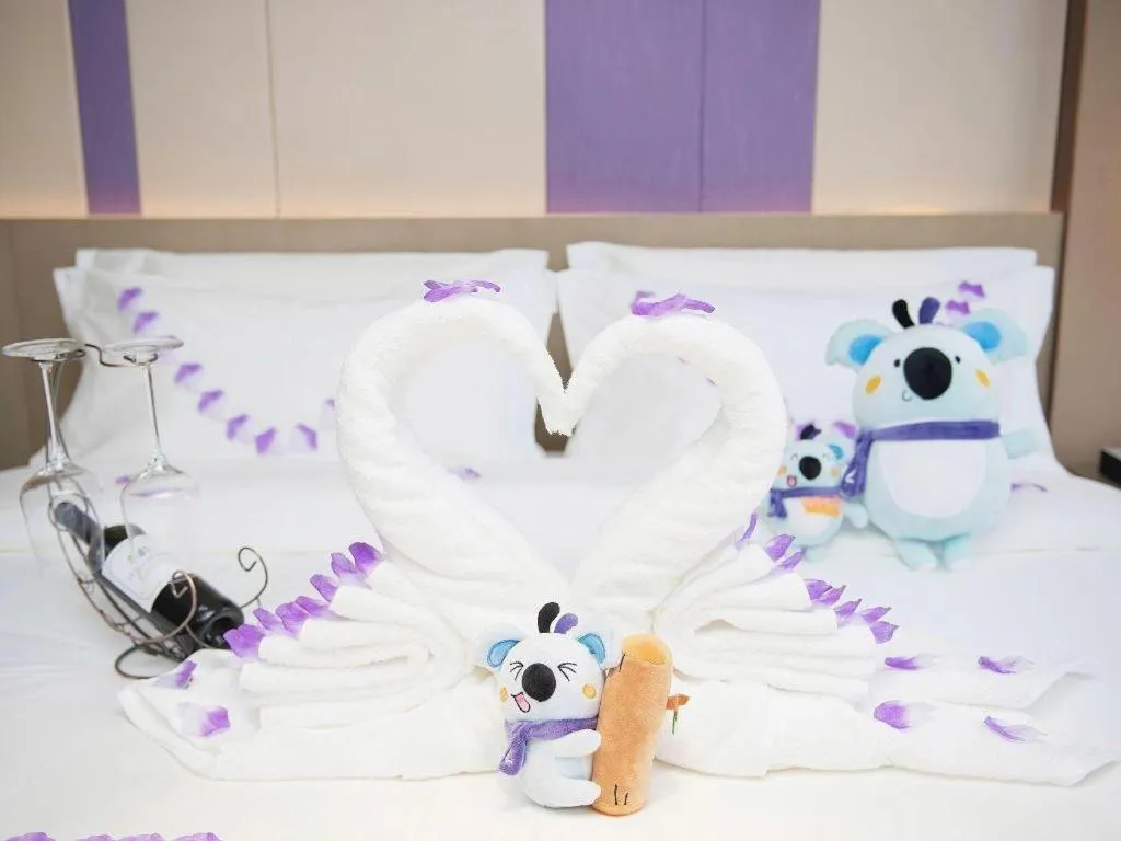 Bed in Lavande Hotel Changchun New District North Lake Longxiang Plaza