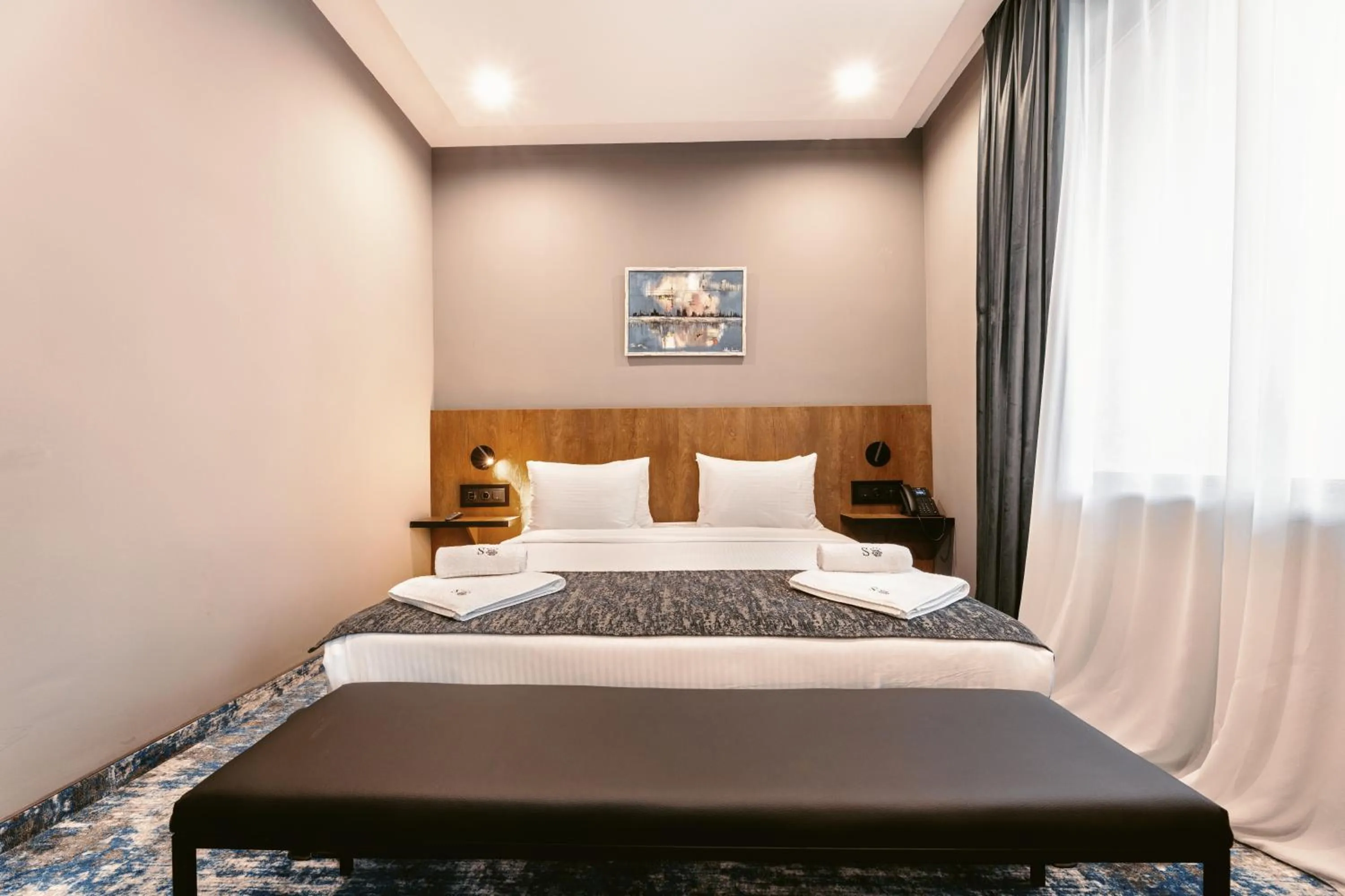 Bed in Hotel Splendid Tbilisi