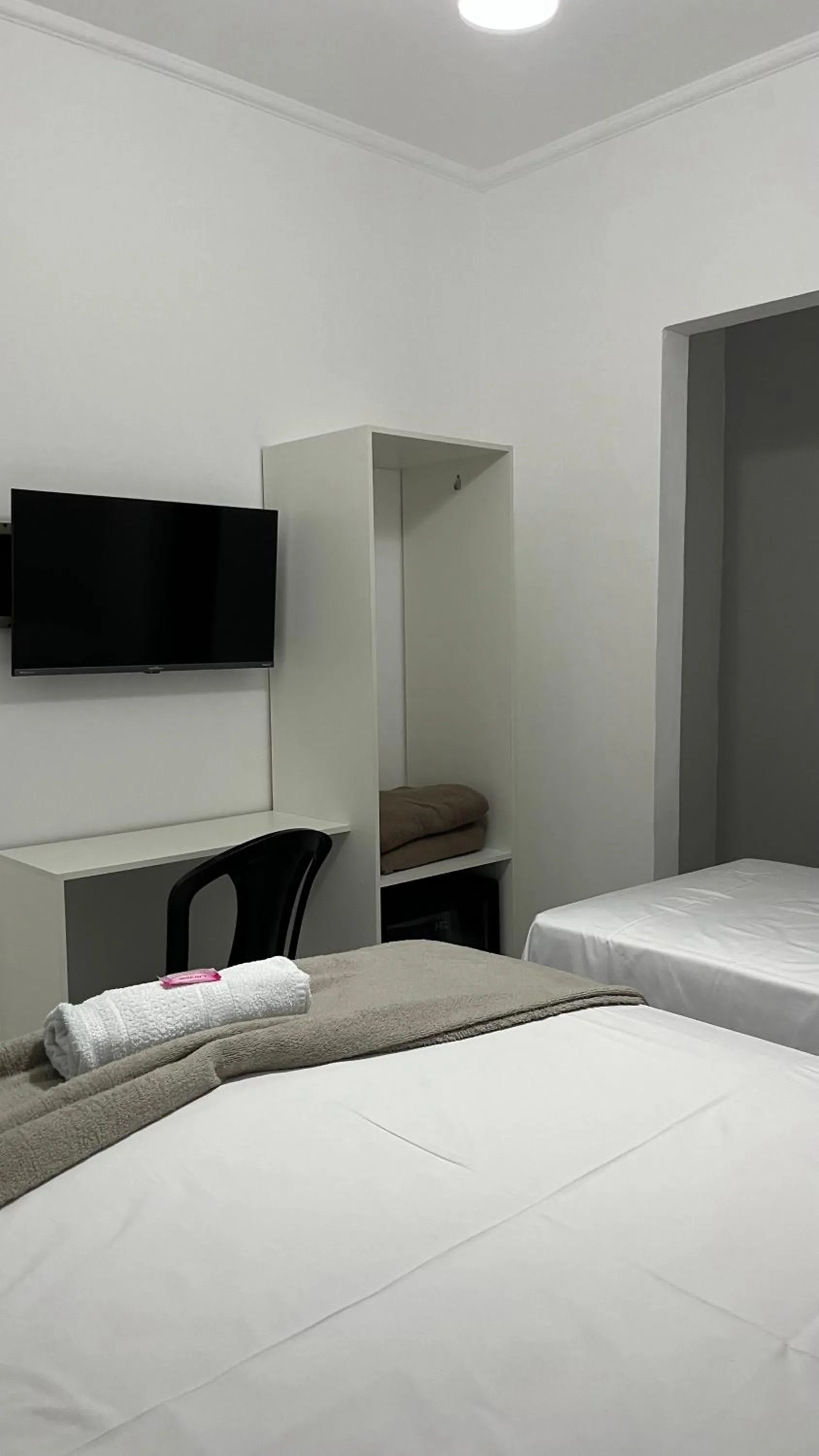 TV and multimedia, Bed in Hotel Aconchegante