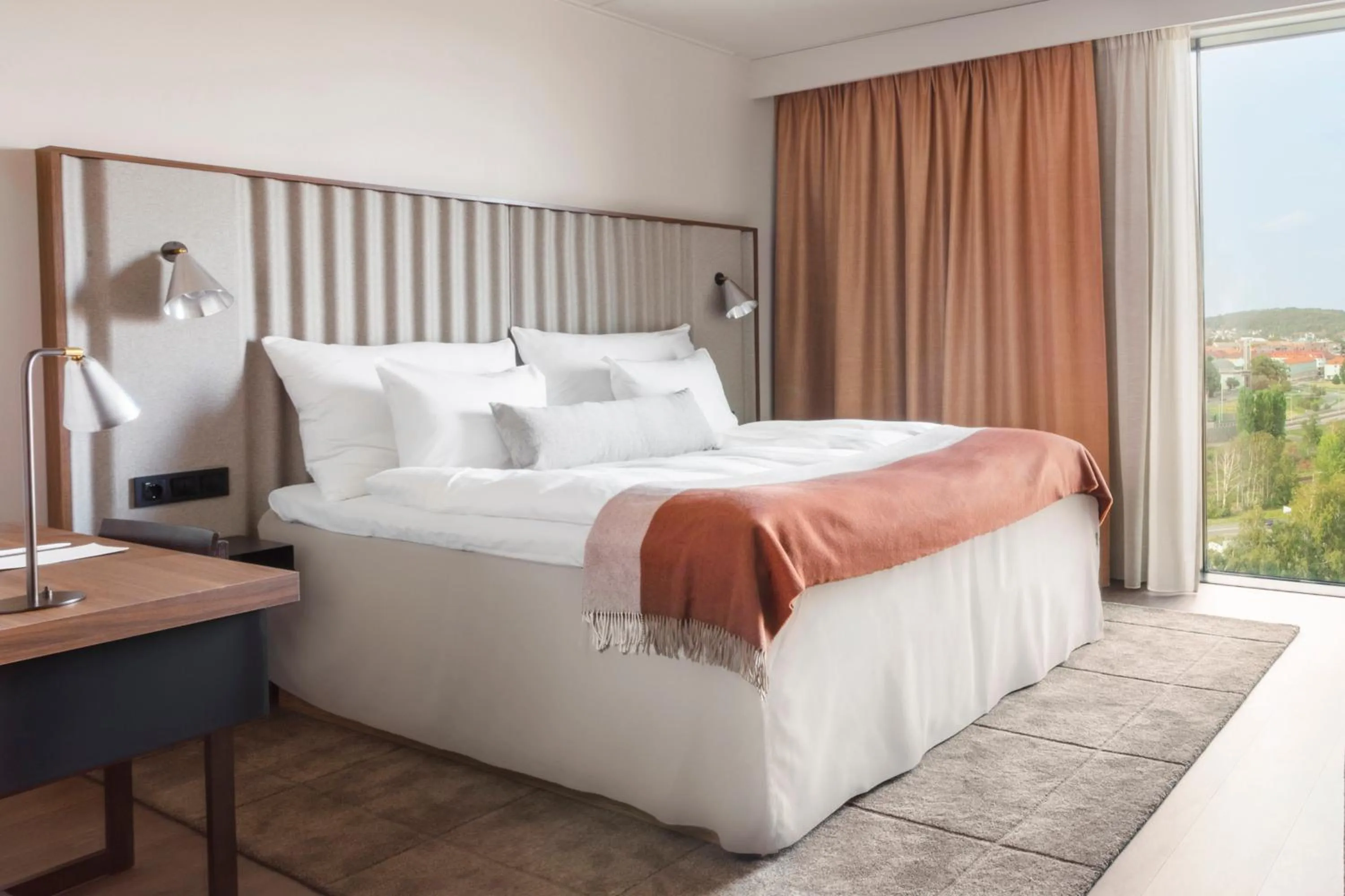 Bed in Clarion Hotel Karlatornet