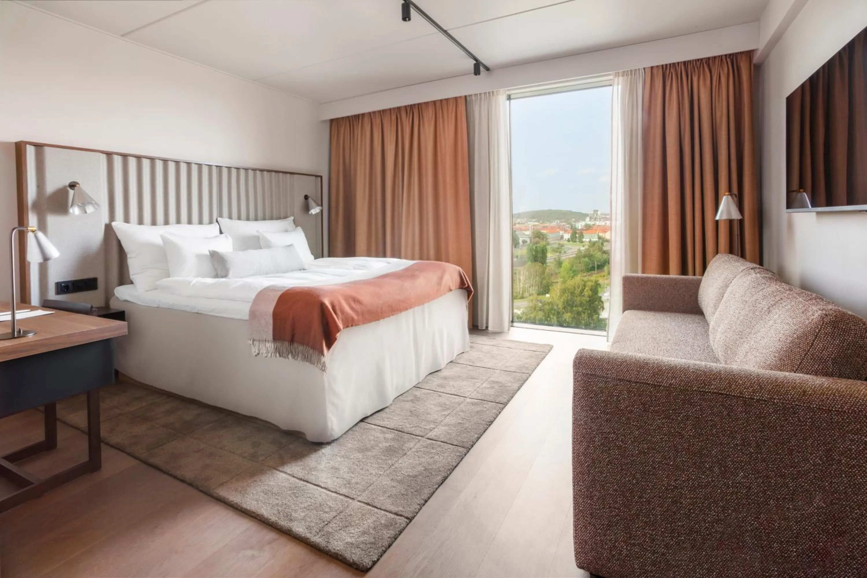 Bed in Clarion Hotel Karlatornet