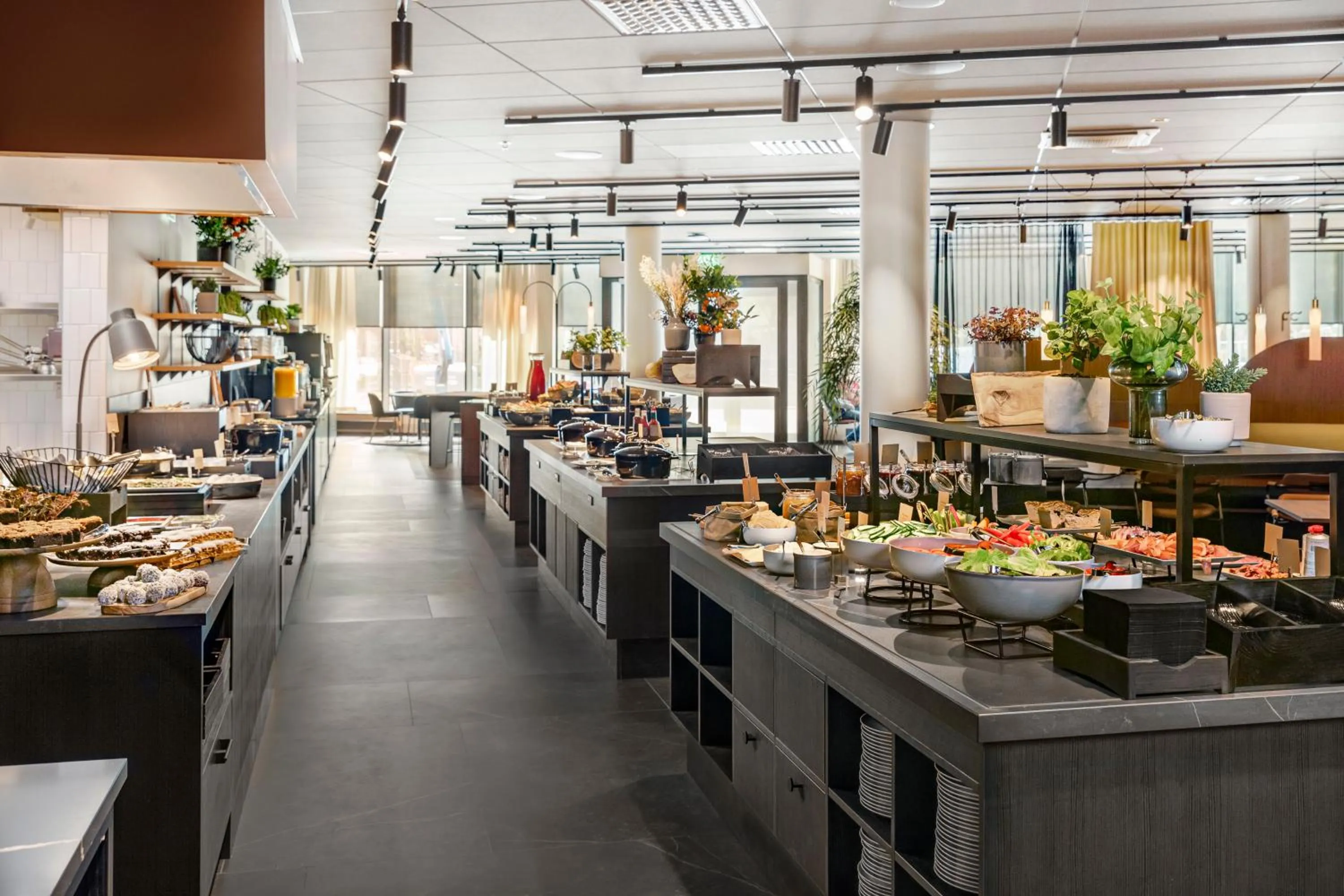 Buffet breakfast in Clarion Hotel Karlatornet