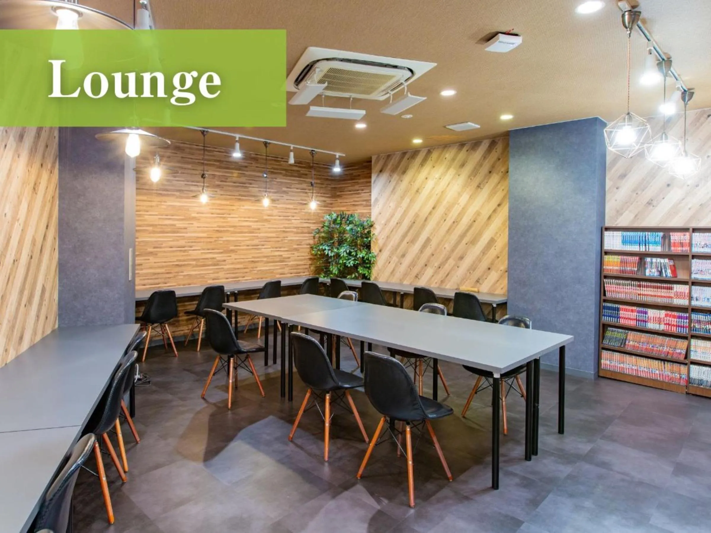 Communal lounge/ TV room in Anshin Oyado Akihabara- Men Only