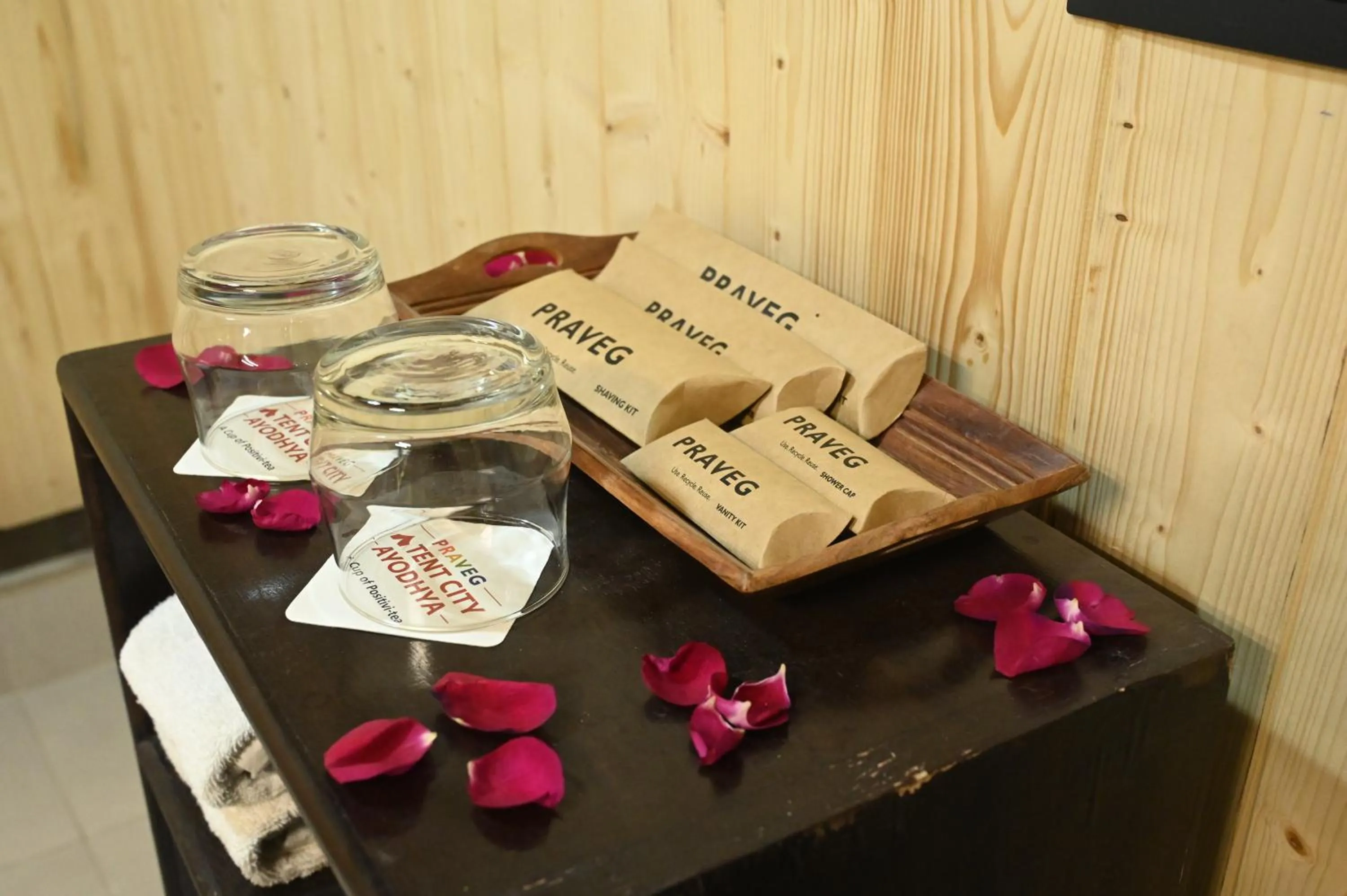 Bathroom in Praveg Tent City Saryu Ayodhya