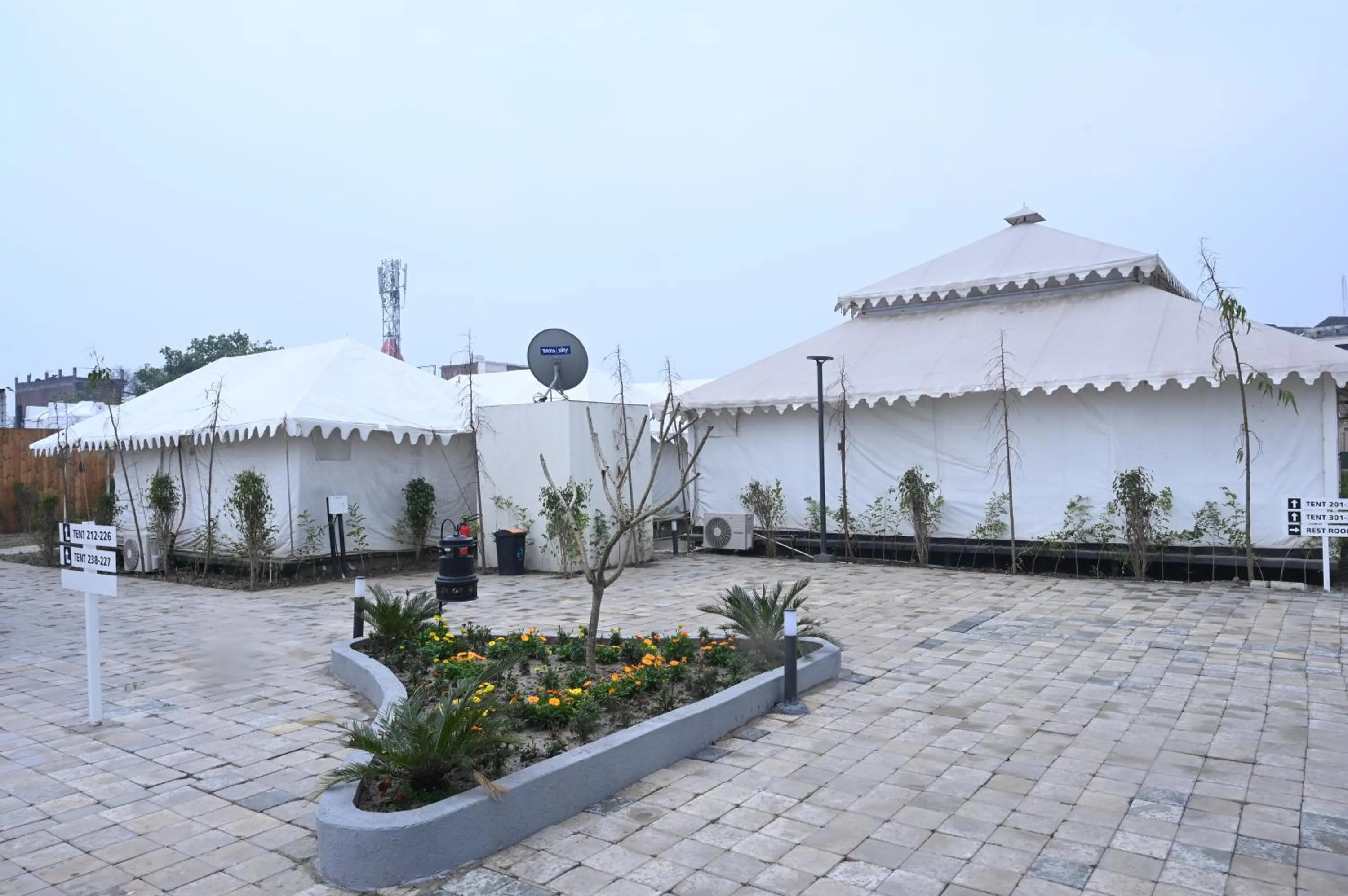 Day in Praveg Tent City Saryu Ayodhya