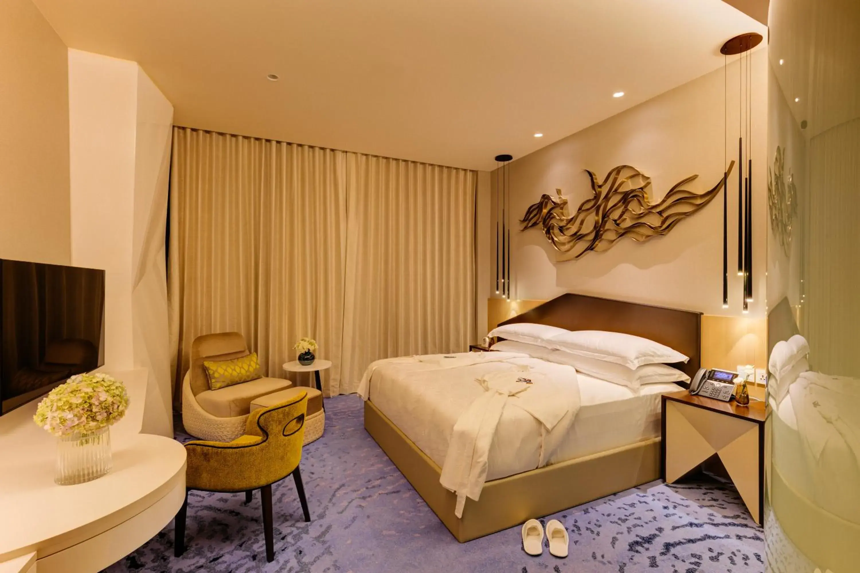 Bedroom, Bed in Cinnamon Life at City of Dreams Bedroom, Bed in Cinnamon Life at City of Dreams