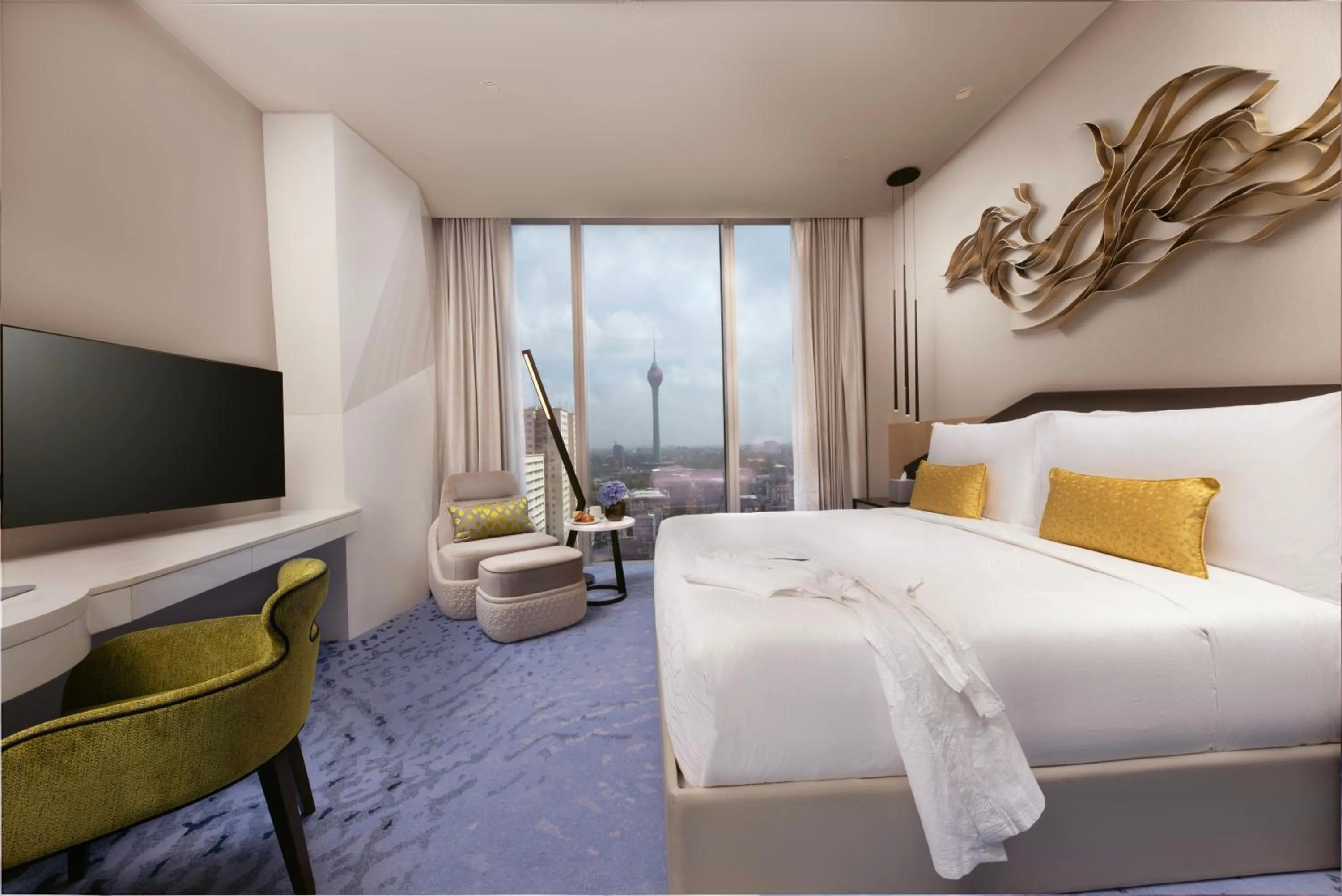 Bedroom, Bed in Cinnamon Life at City of Dreams