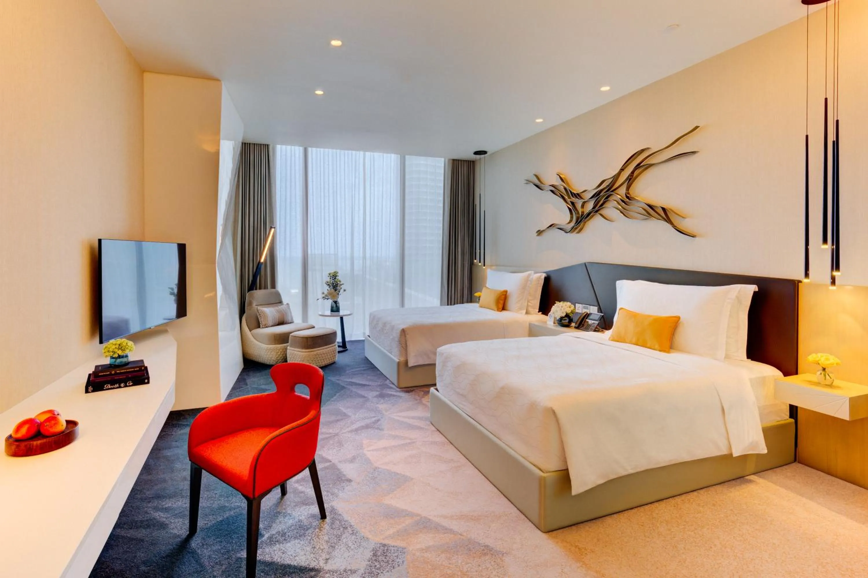 Bed in Cinnamon Life at City of Dreams