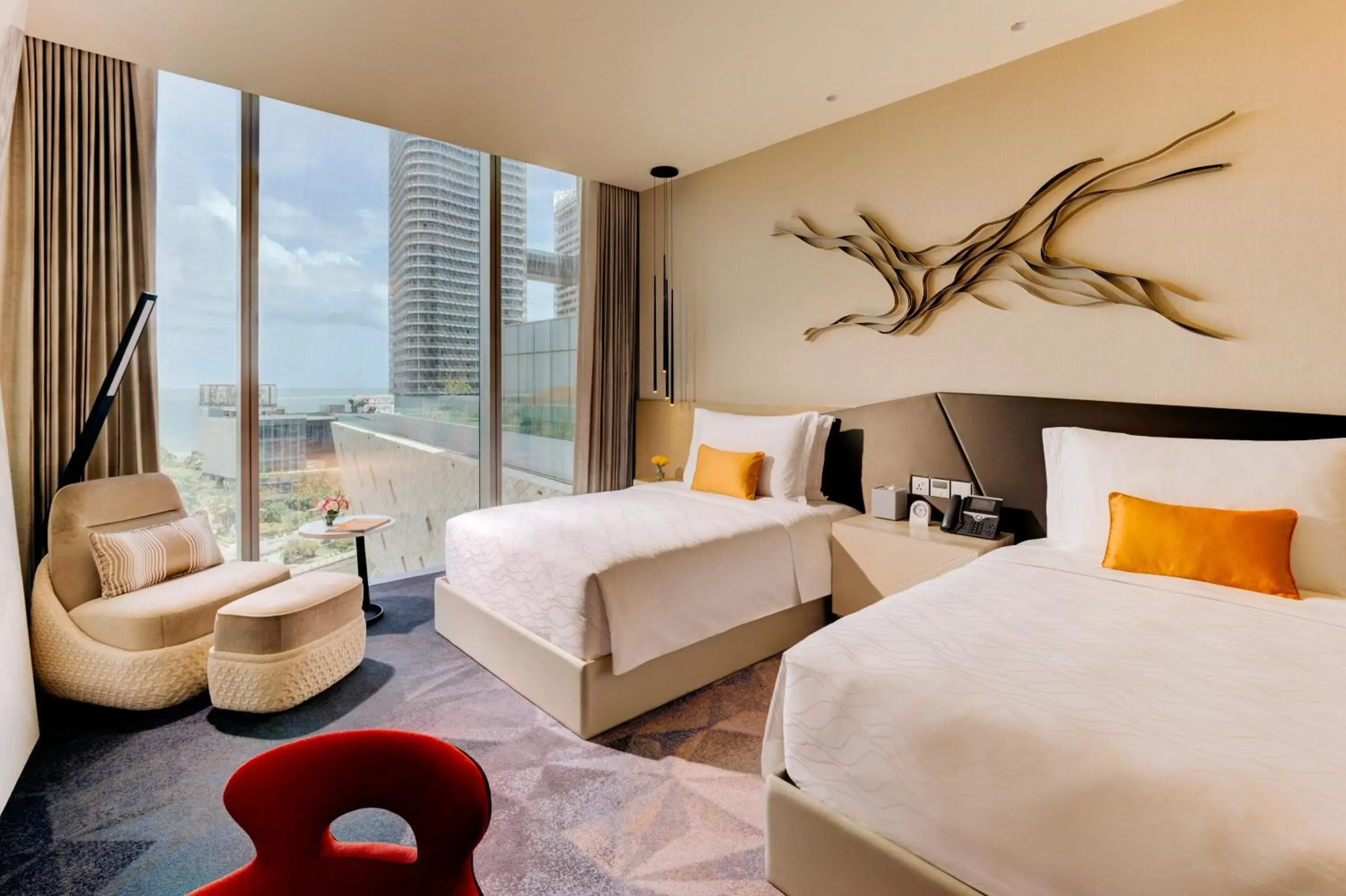 View (from property/room), Bed in Cinnamon Life at City of Dreams View (from property/room), Bed in Cinnamon Life at City of Dreams