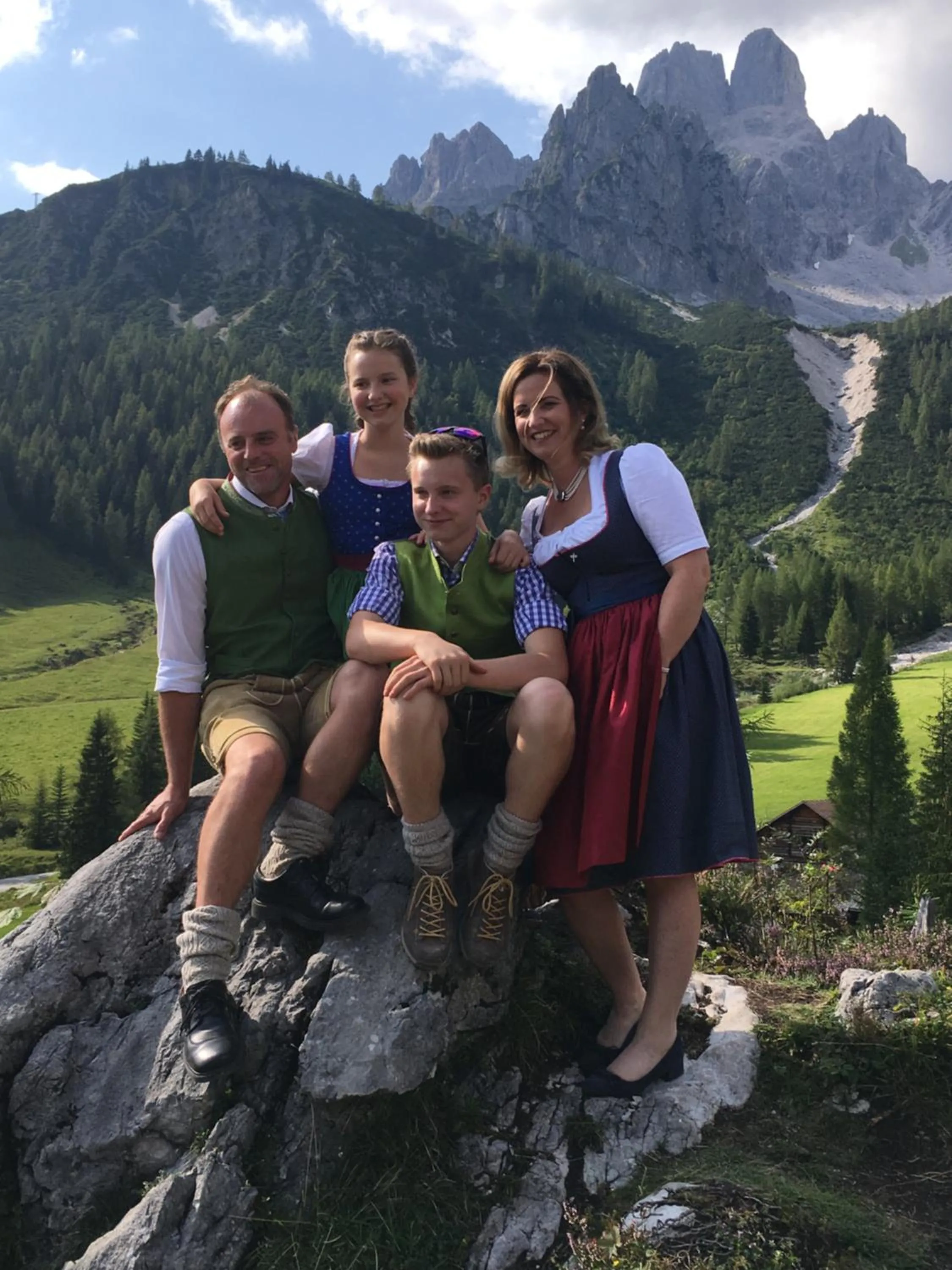 Family in Ferienwohnungen Vierthaler