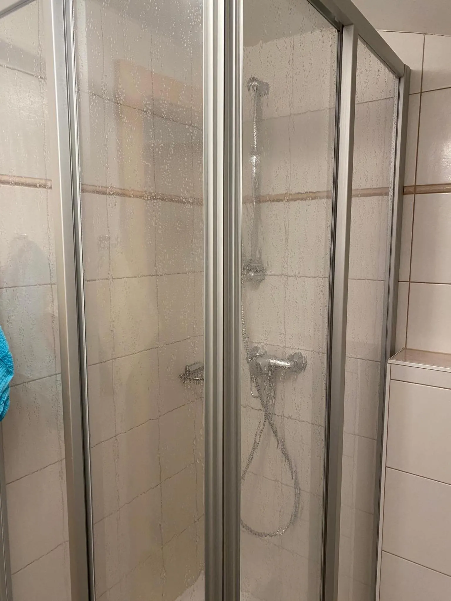 Shower in Ferienwohnungen Vierthaler