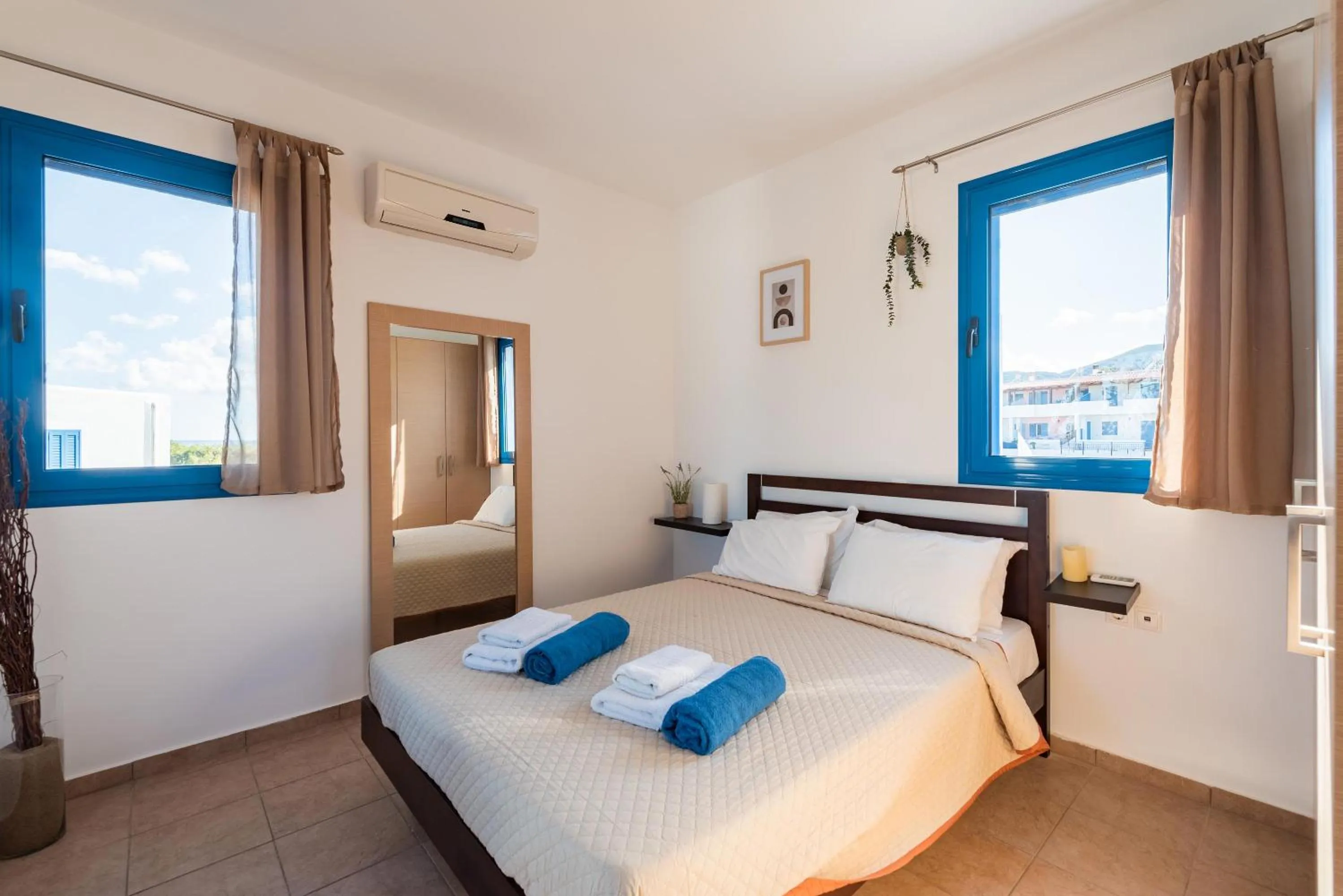 Bed in Blue Sea Villa