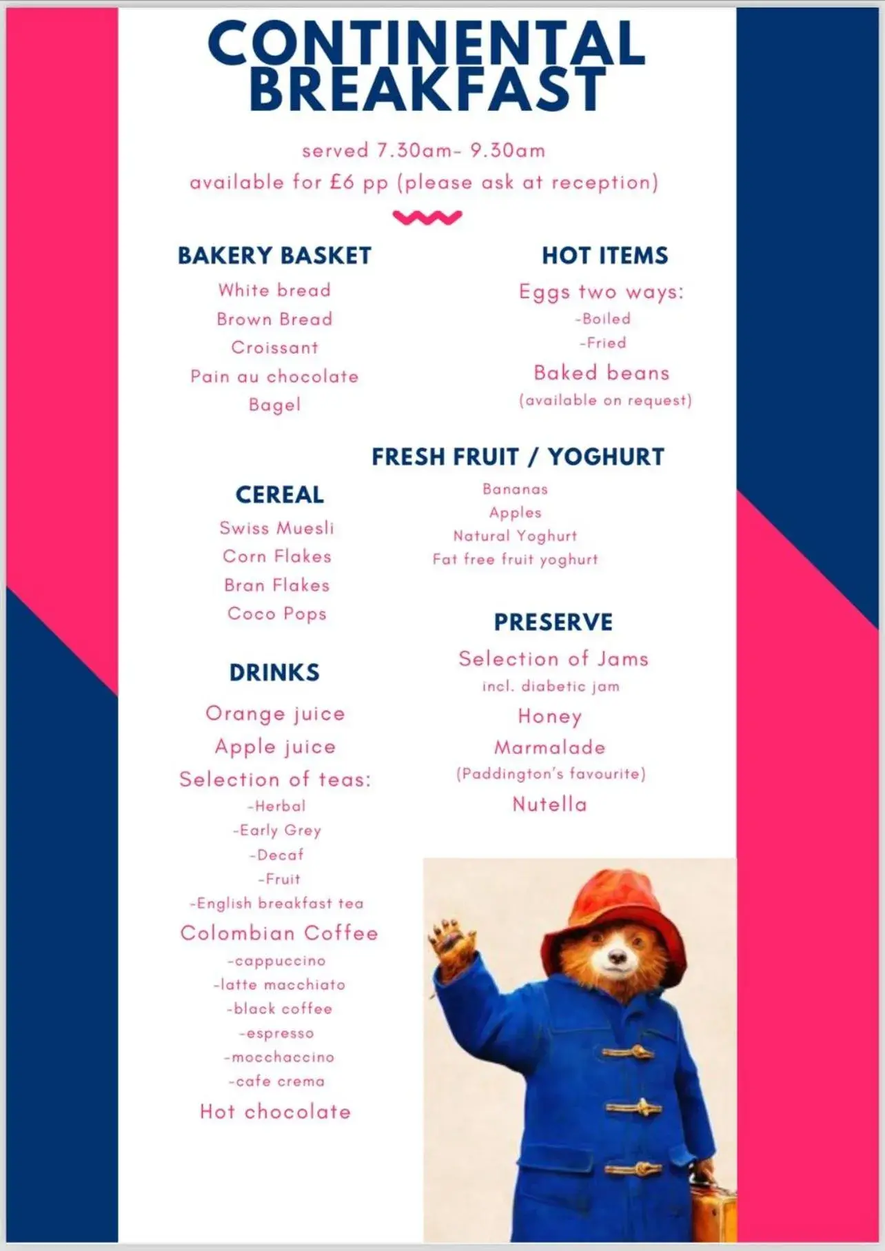 Breakfast in Queensway Hotel, Sure Hotel Collection by Best Western Breakfast in Queensway Hotel, Sure Hotel Collection by Best Western