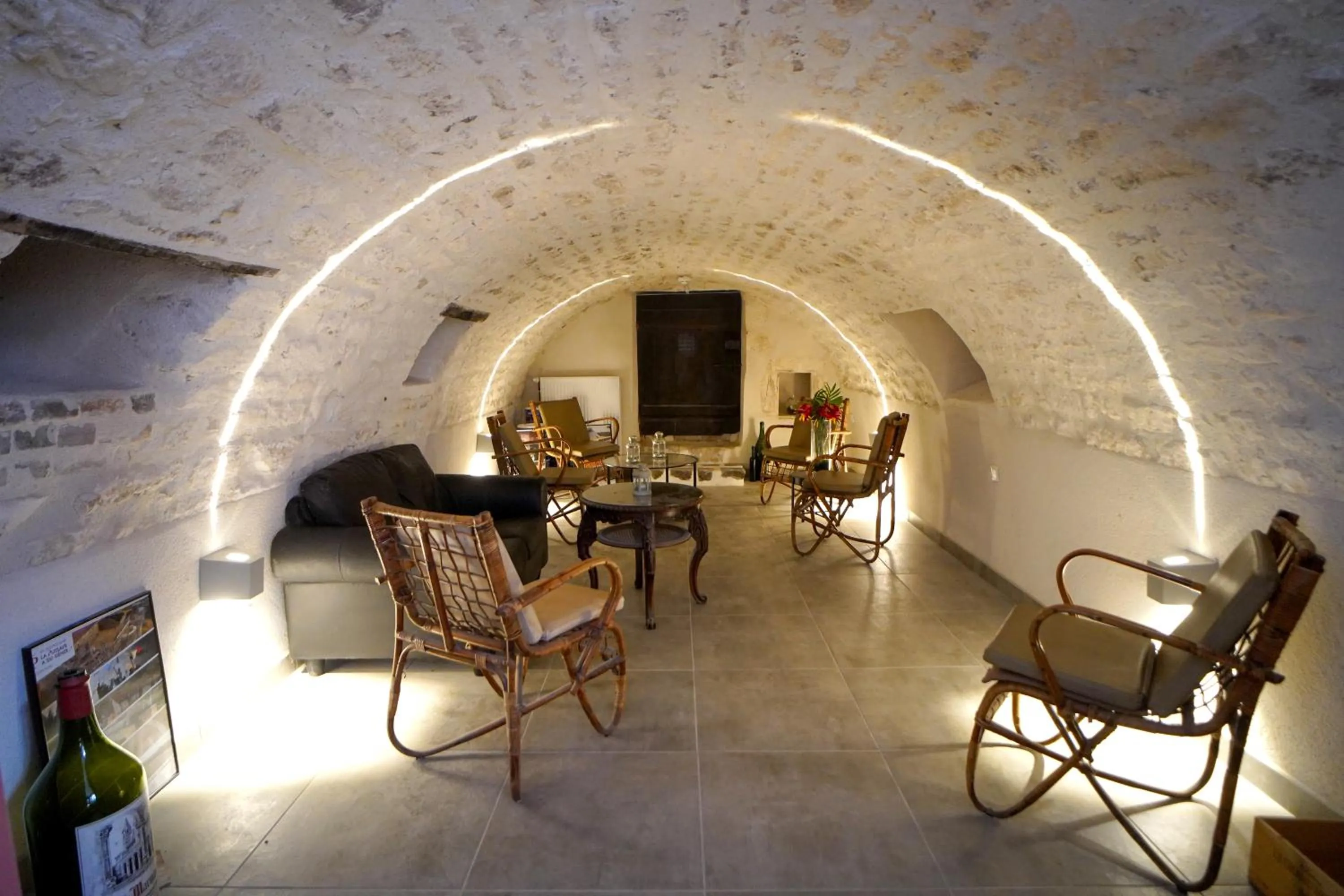 Seating area in Hôtel de la Croix Blanche