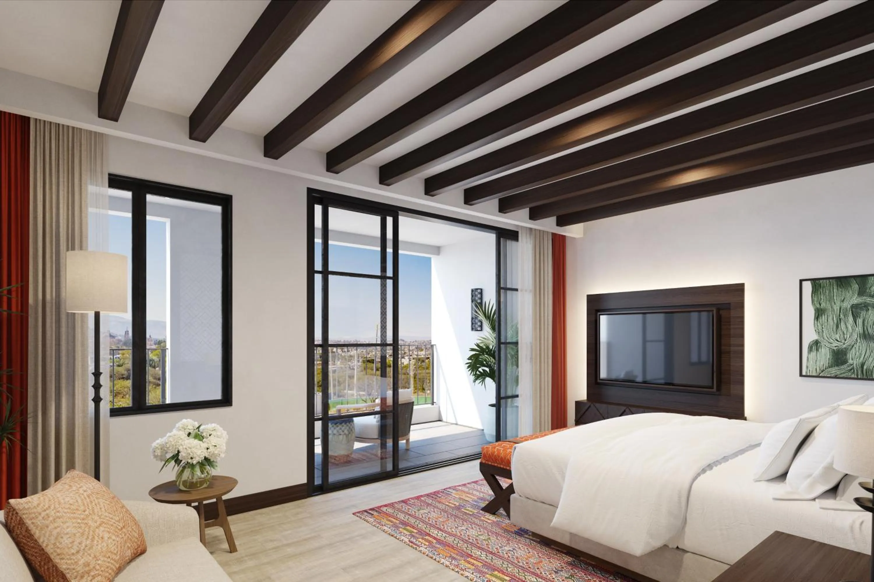 Bed in Pueblo Bonito Vantage San Miguel de Allende