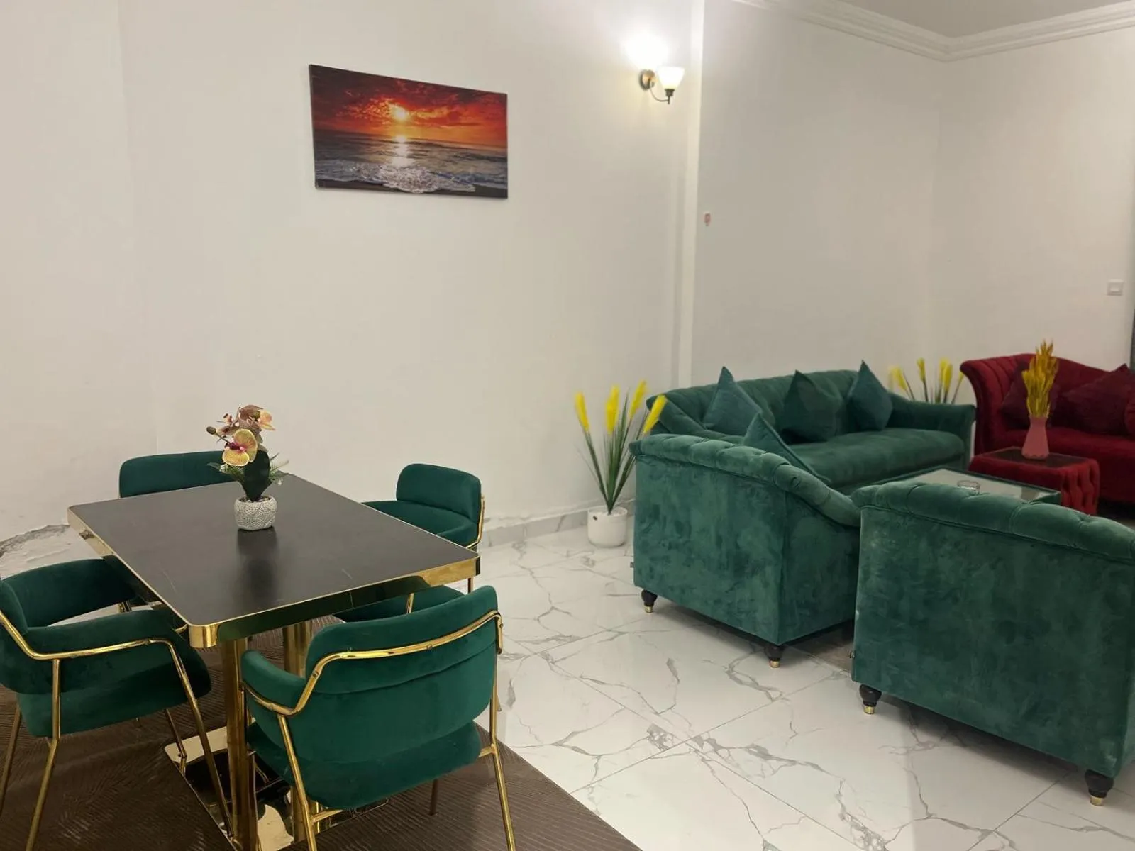 Living room in Oasis tower family apartment 2302