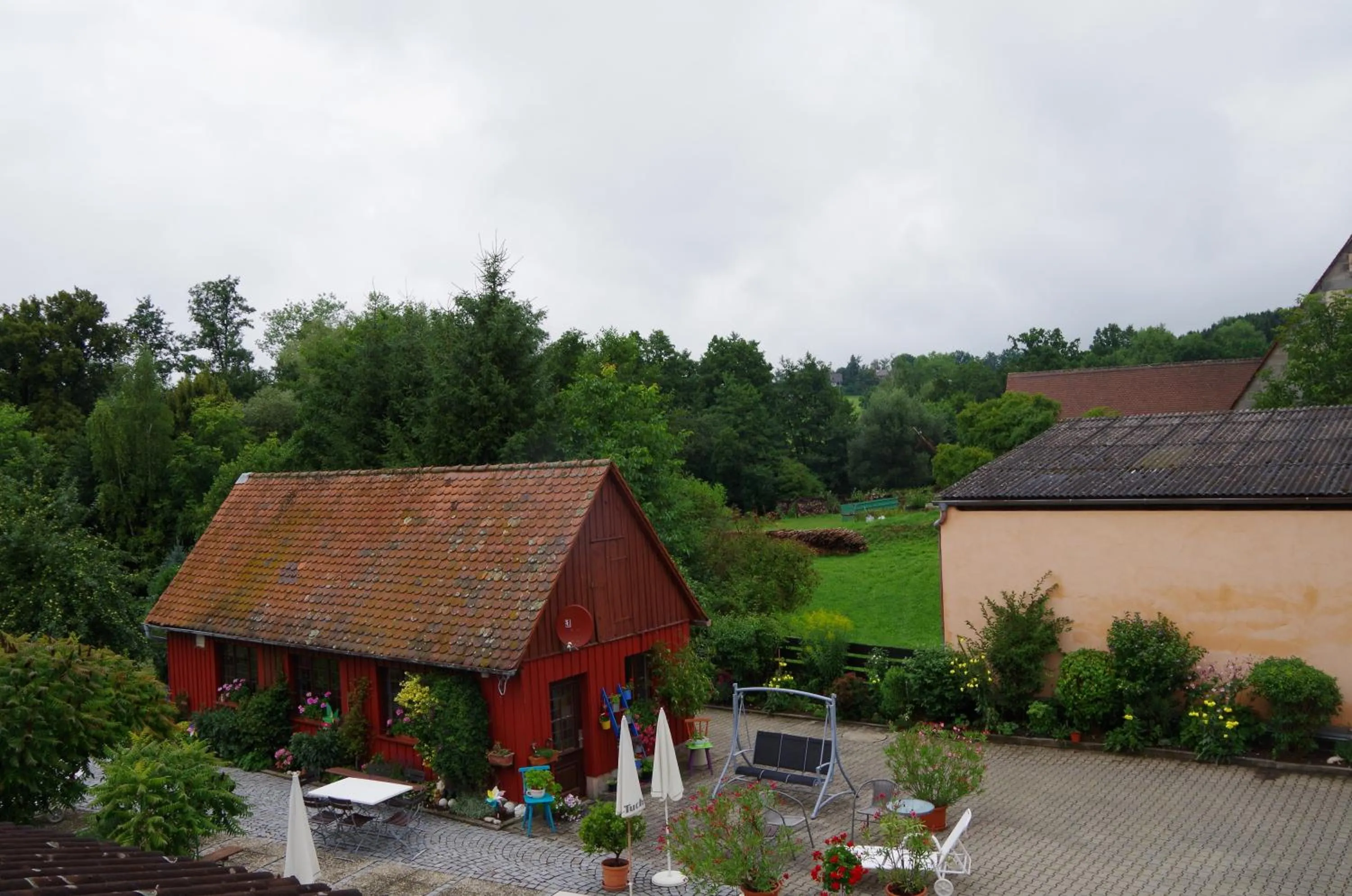 Garden view in Appartement Fleischmann