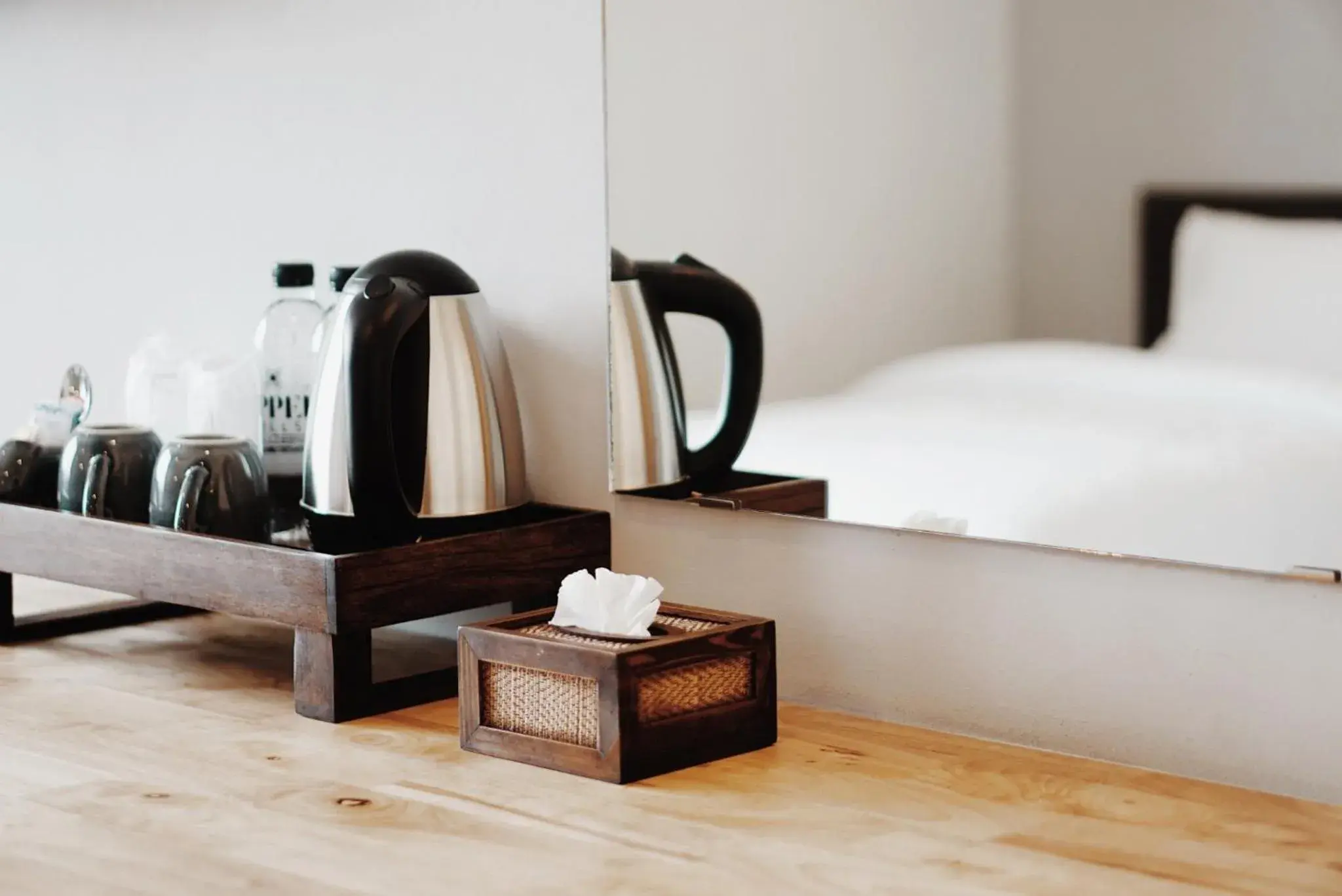 Coffee/tea facilities, Bed in Peppery Hills Coffee/tea facilities, Bed in Peppery Hills